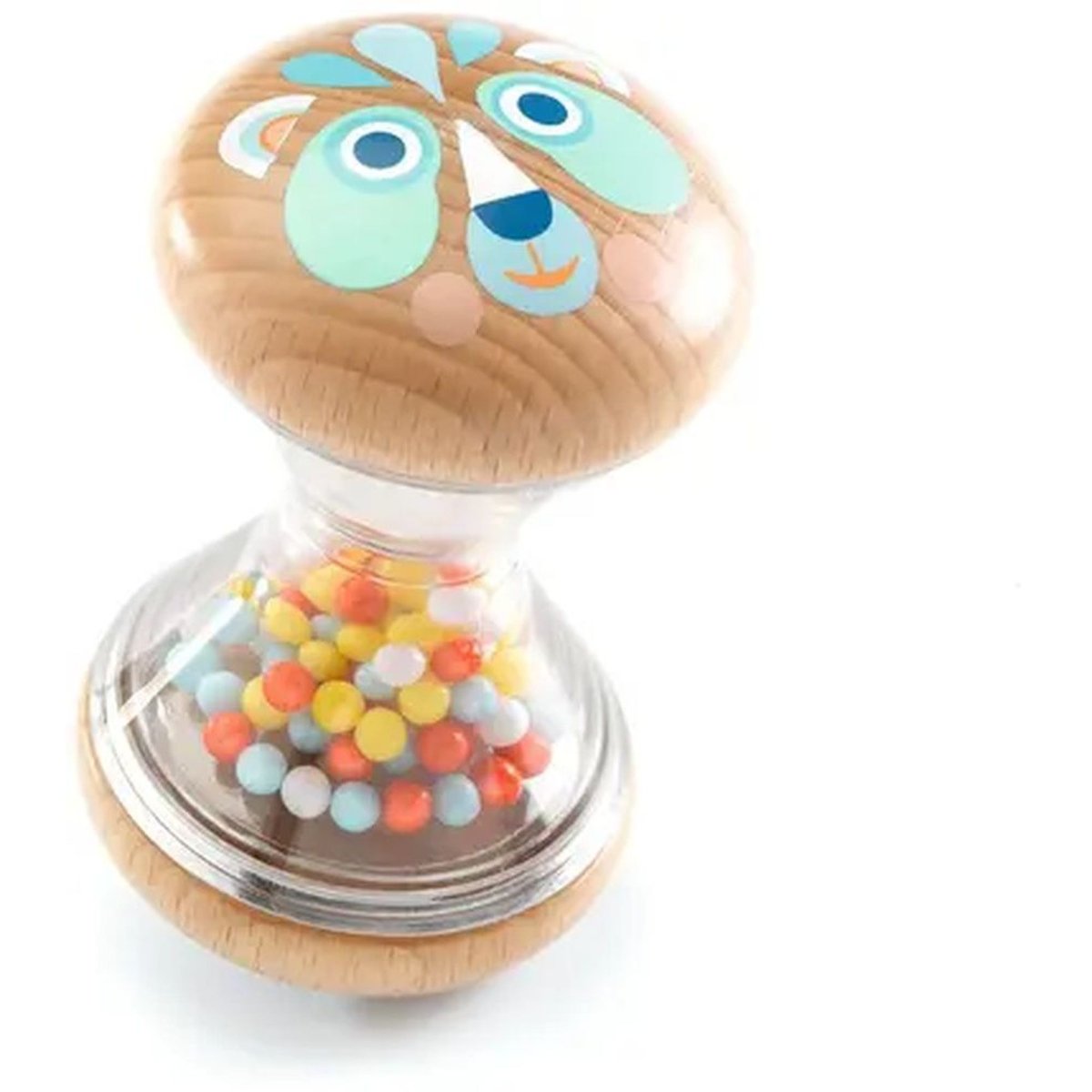 Hochet à billes BabySabli marron, DJECO