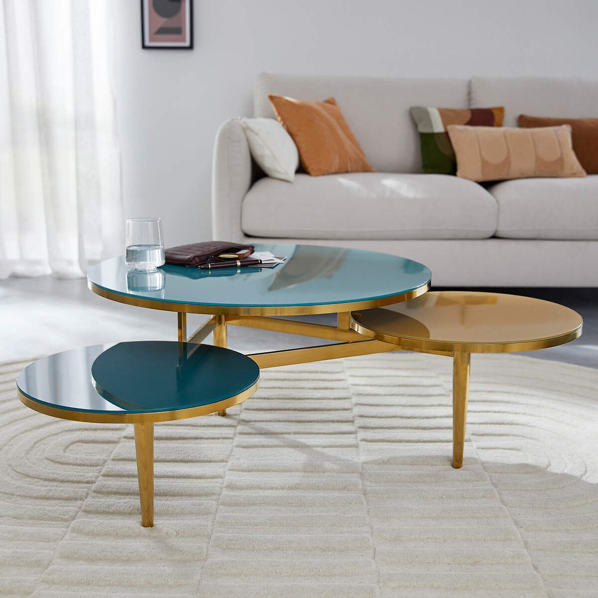 Tapis ovale en laine, Malko ecru, LA REDOUTE INTERIEURS