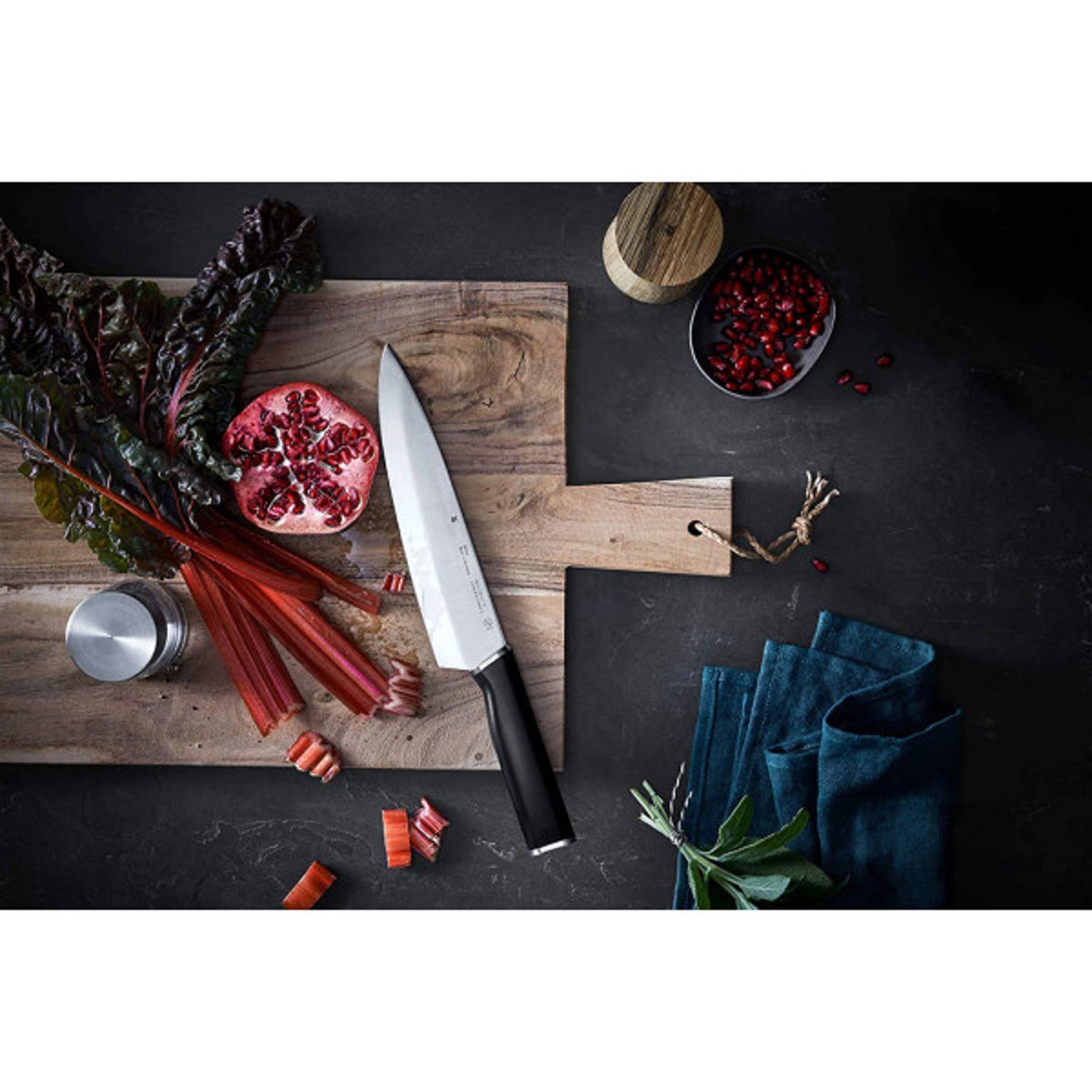 Set 3 couteaux de cuisine kineo noir, WMF