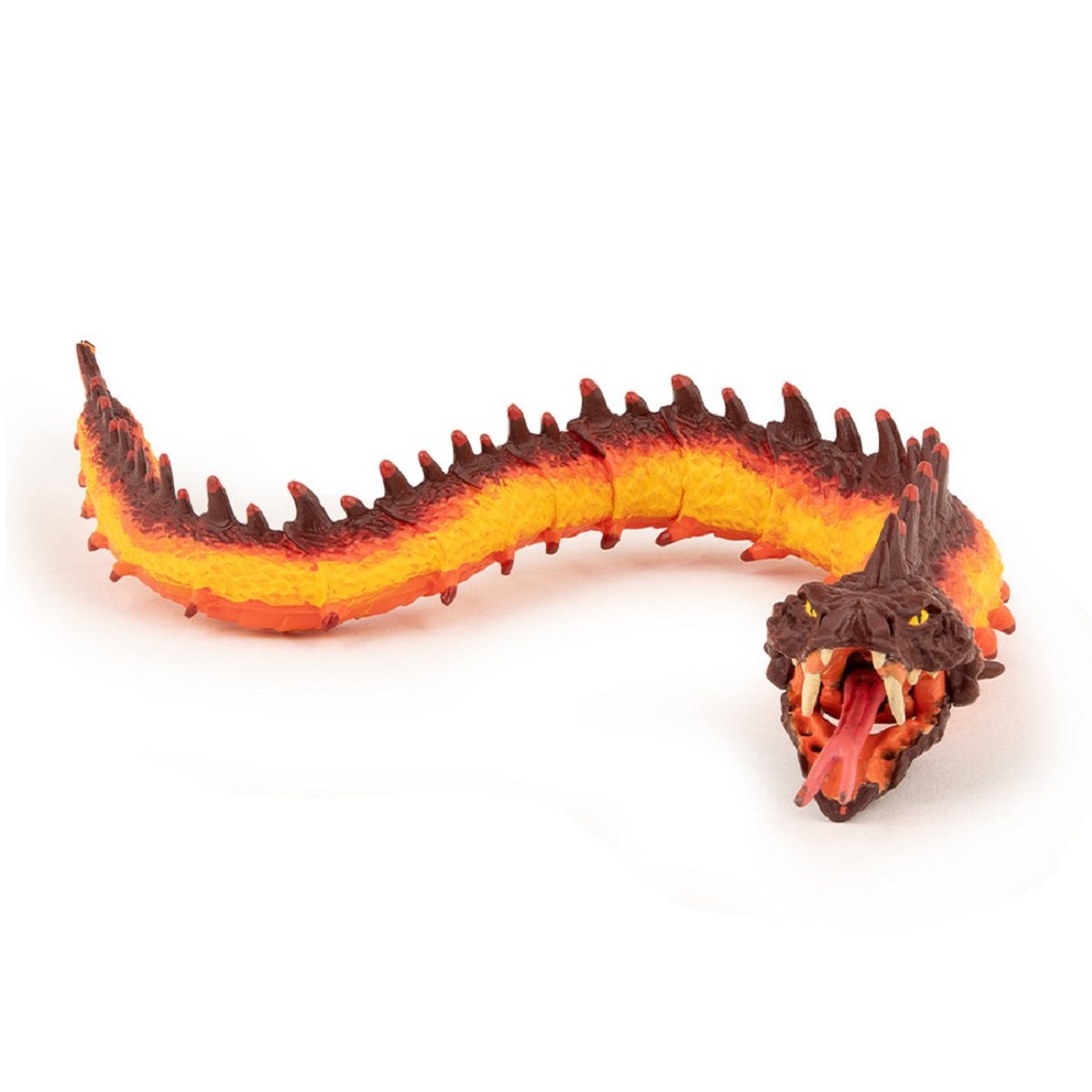 Figurine Basilic serpent de feu orange, PAPO