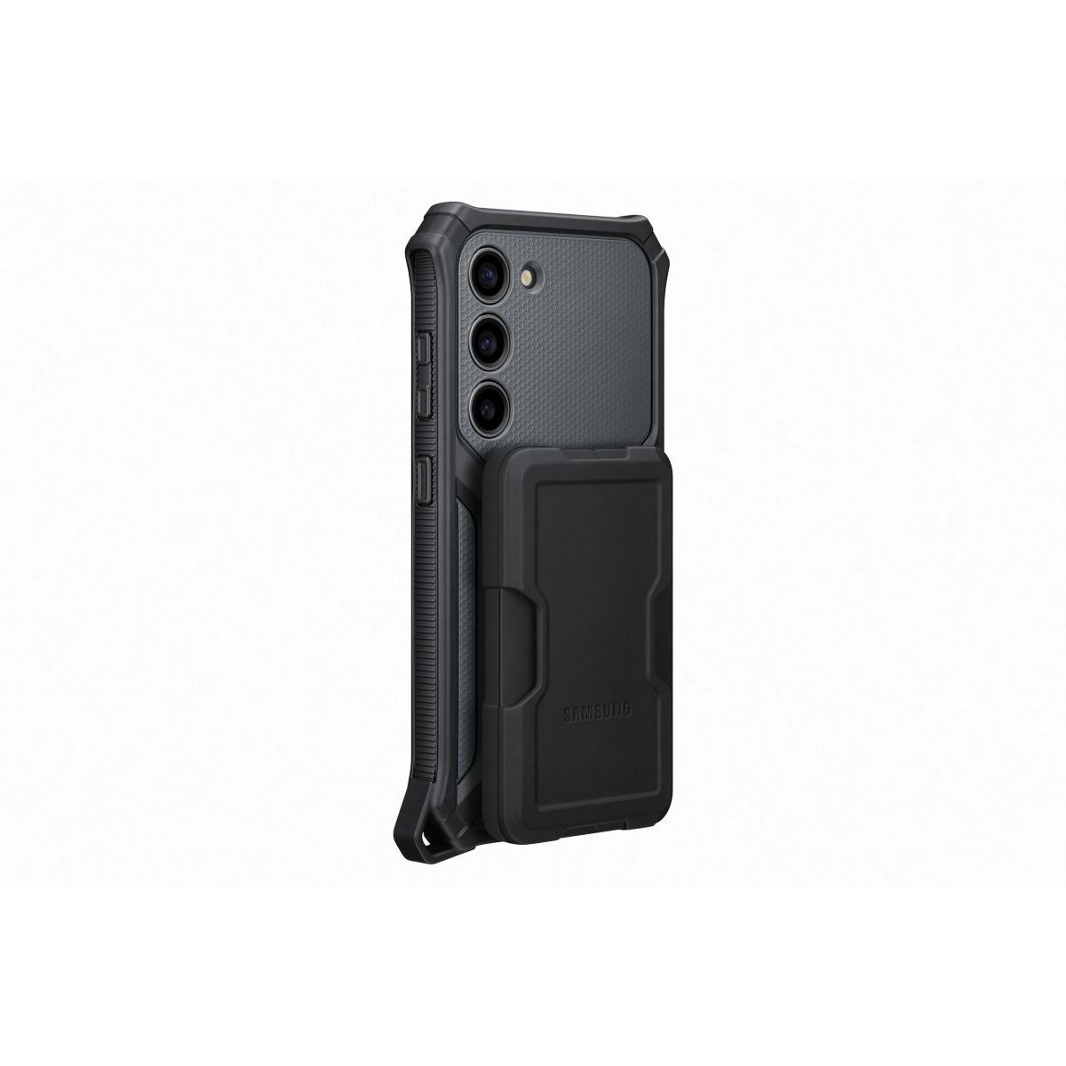 Coque S23 Renforcee support amovible Gri gris, SAMSUNG