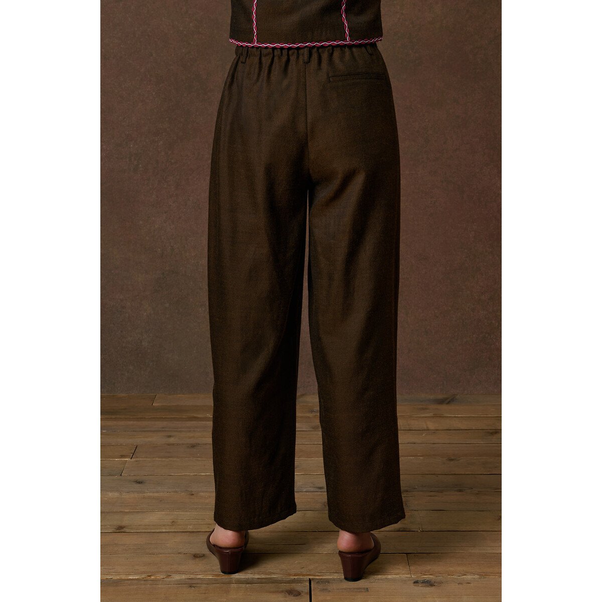 Pantalon large, ABUELA chocolat, LOUISE MISHA