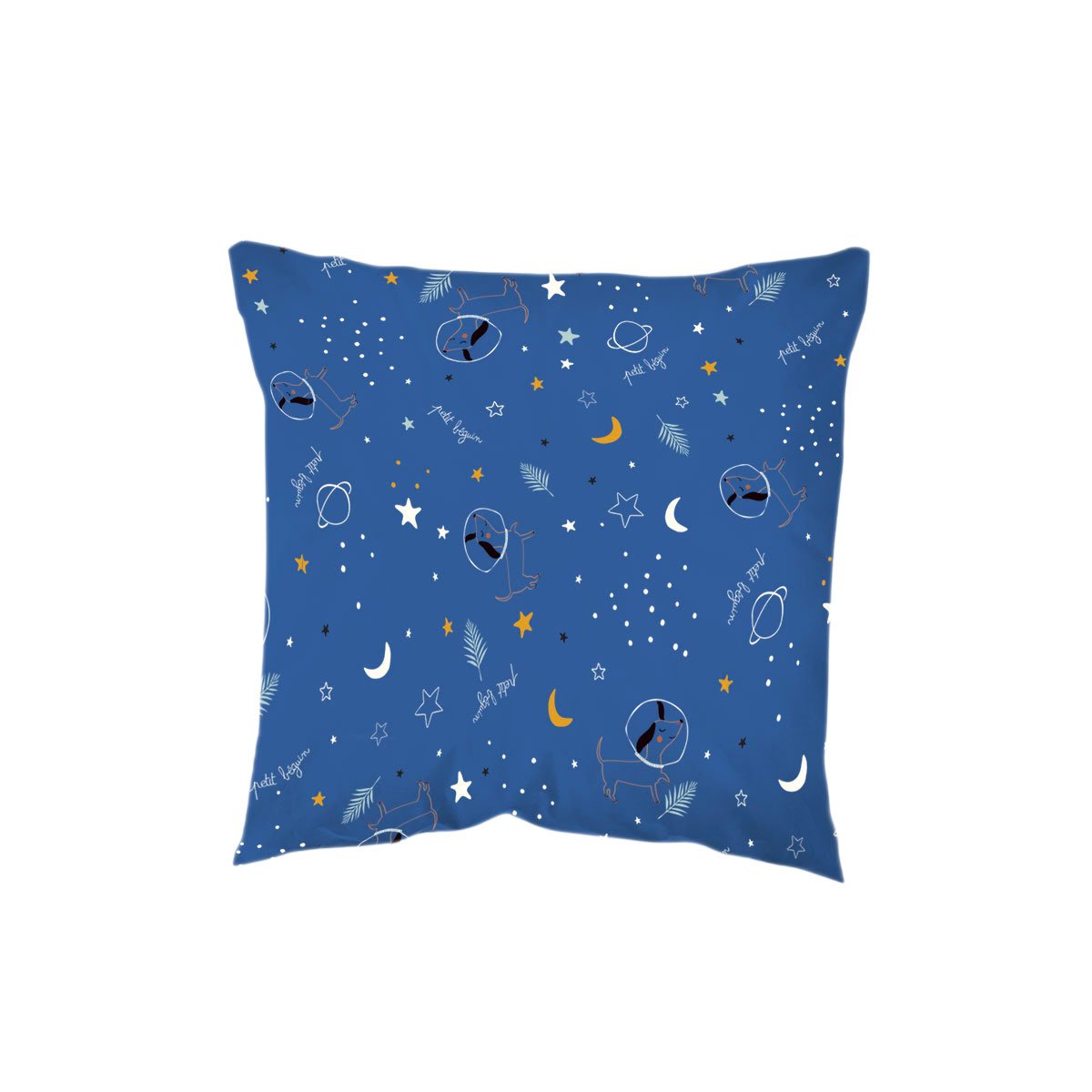Housse de couette enfant + taie d'oreiller Milo bleu, PETIT BEGUIN