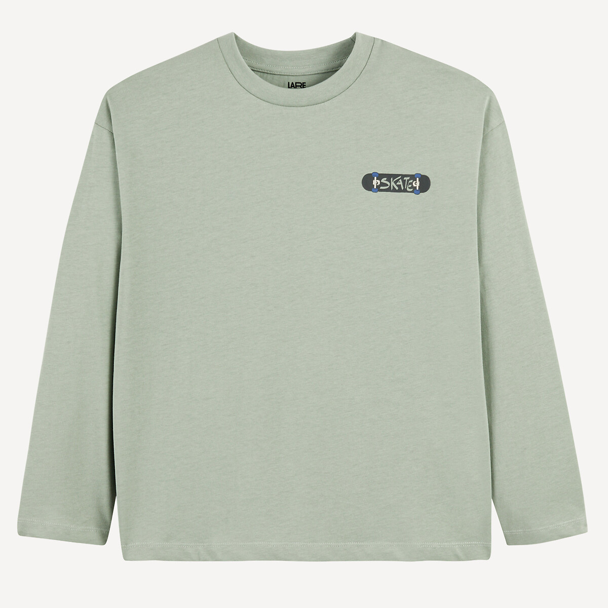 Printed Long Sleeve T-Shirt green, LA REDOUTE COLLECTIONS