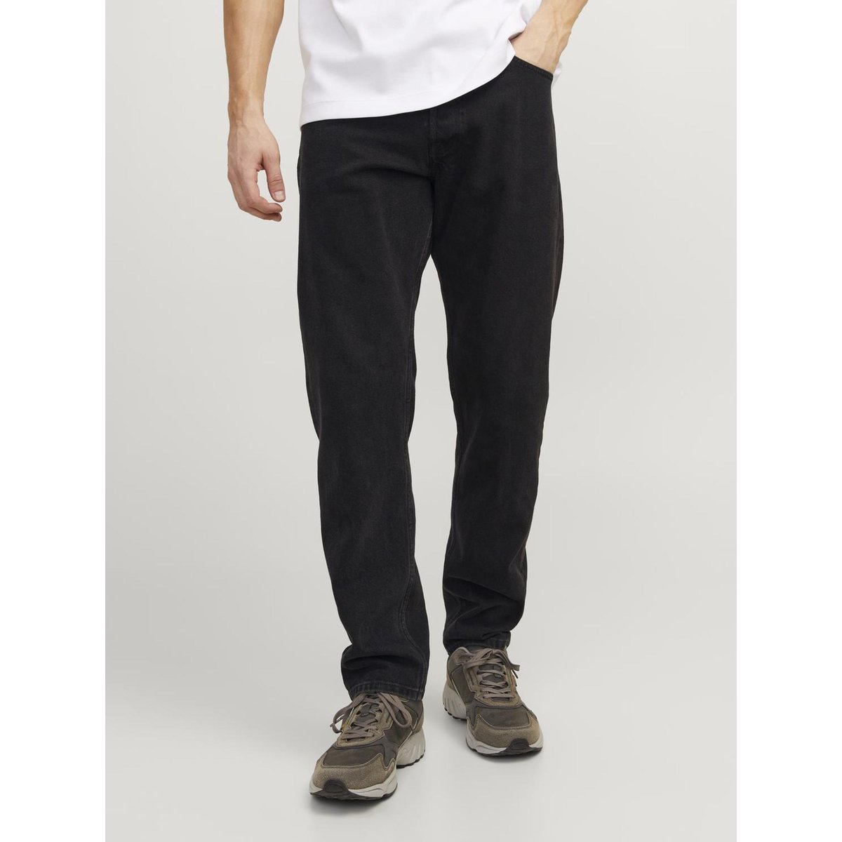 Jean loose Chris black denim, JACK & JONES