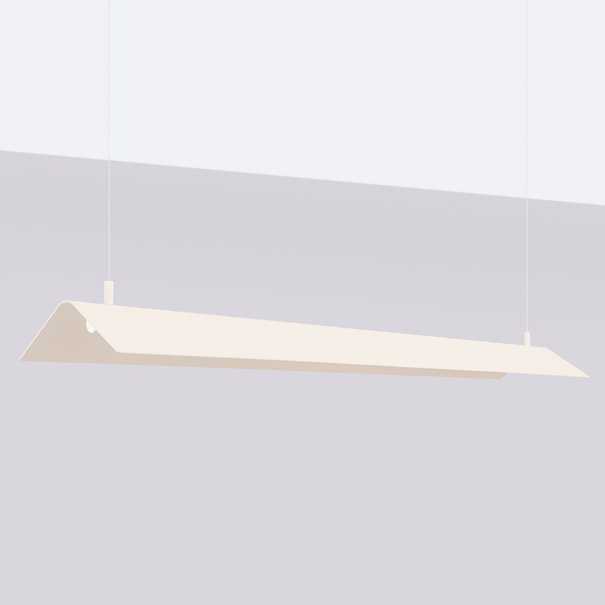 Suspension Acier Beige LED 1 Elva beige, EDEN