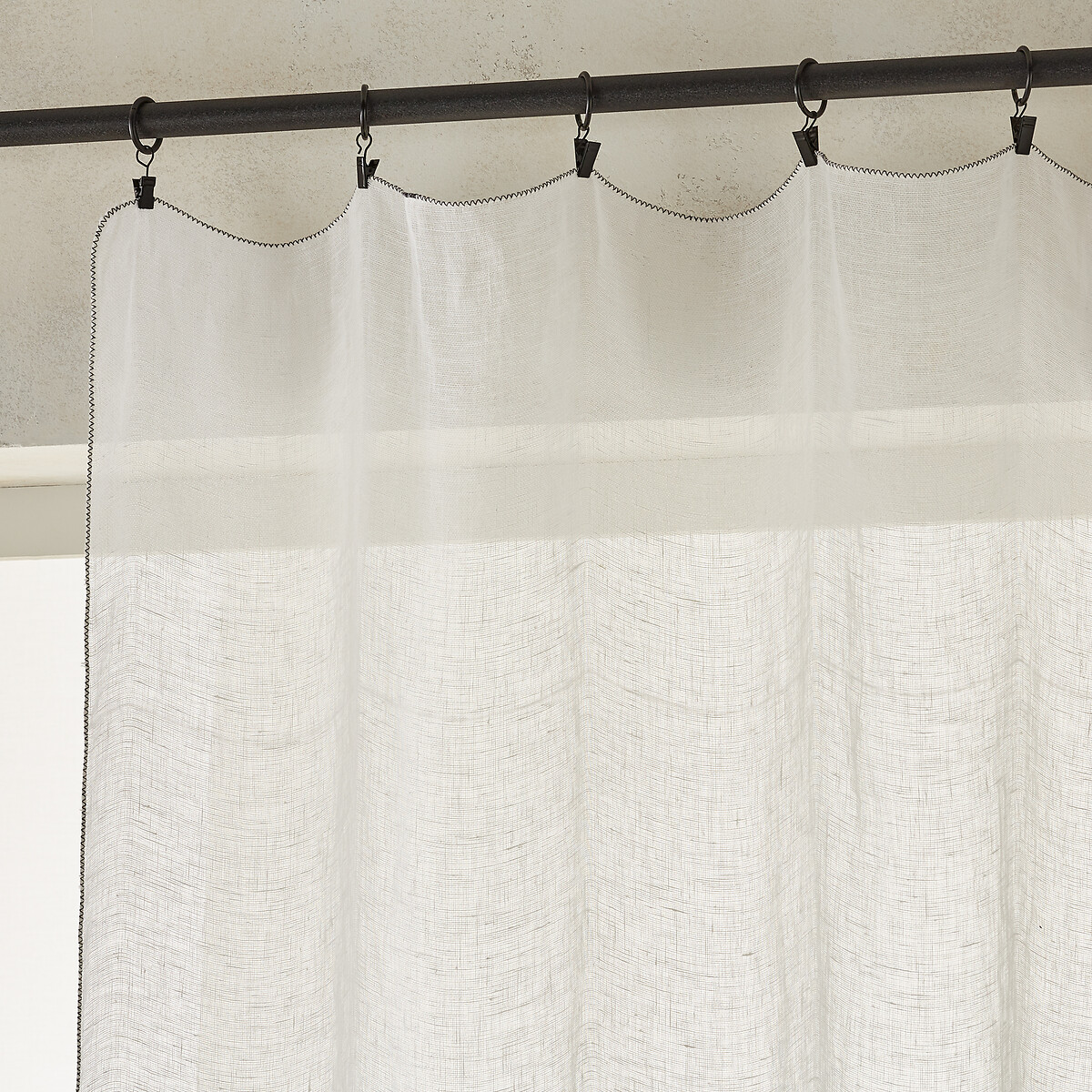 Tenda in voile di lino, Noctuelle bianco, AM.PM