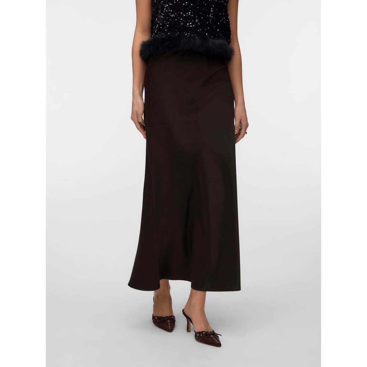 Jupe Droite marron - chocolate torte 1, VERO MODA