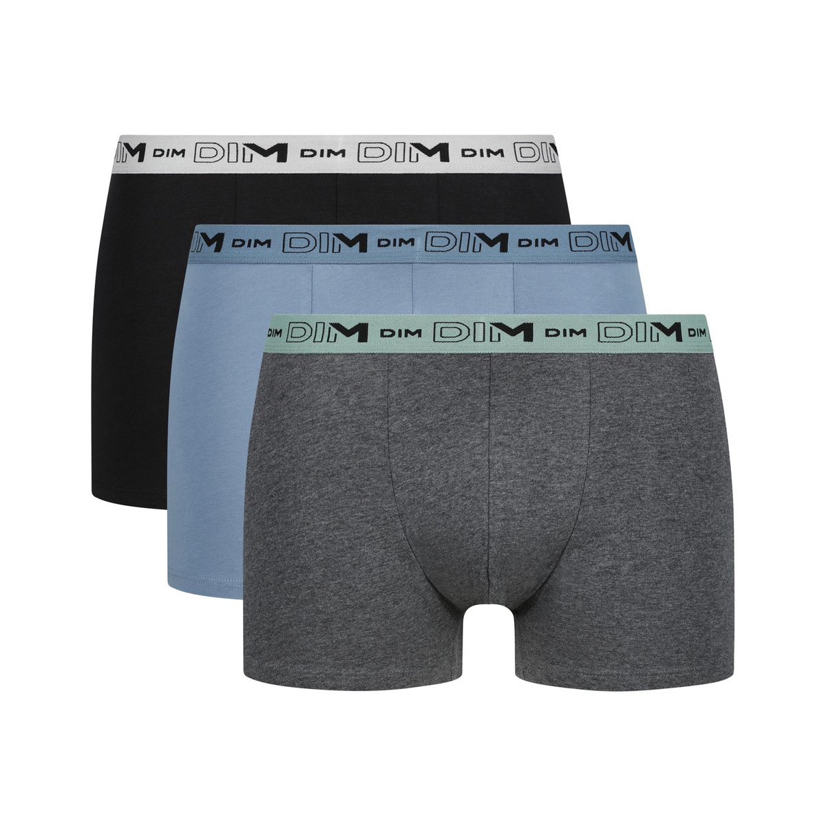 Lot de 3 Boxers Coton stretch bleu marine, DIM