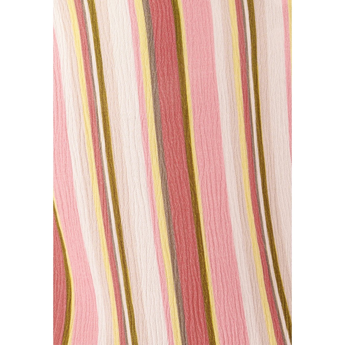 Robe en tissu créponné pure viscose rose multicolore rayé, DAMART