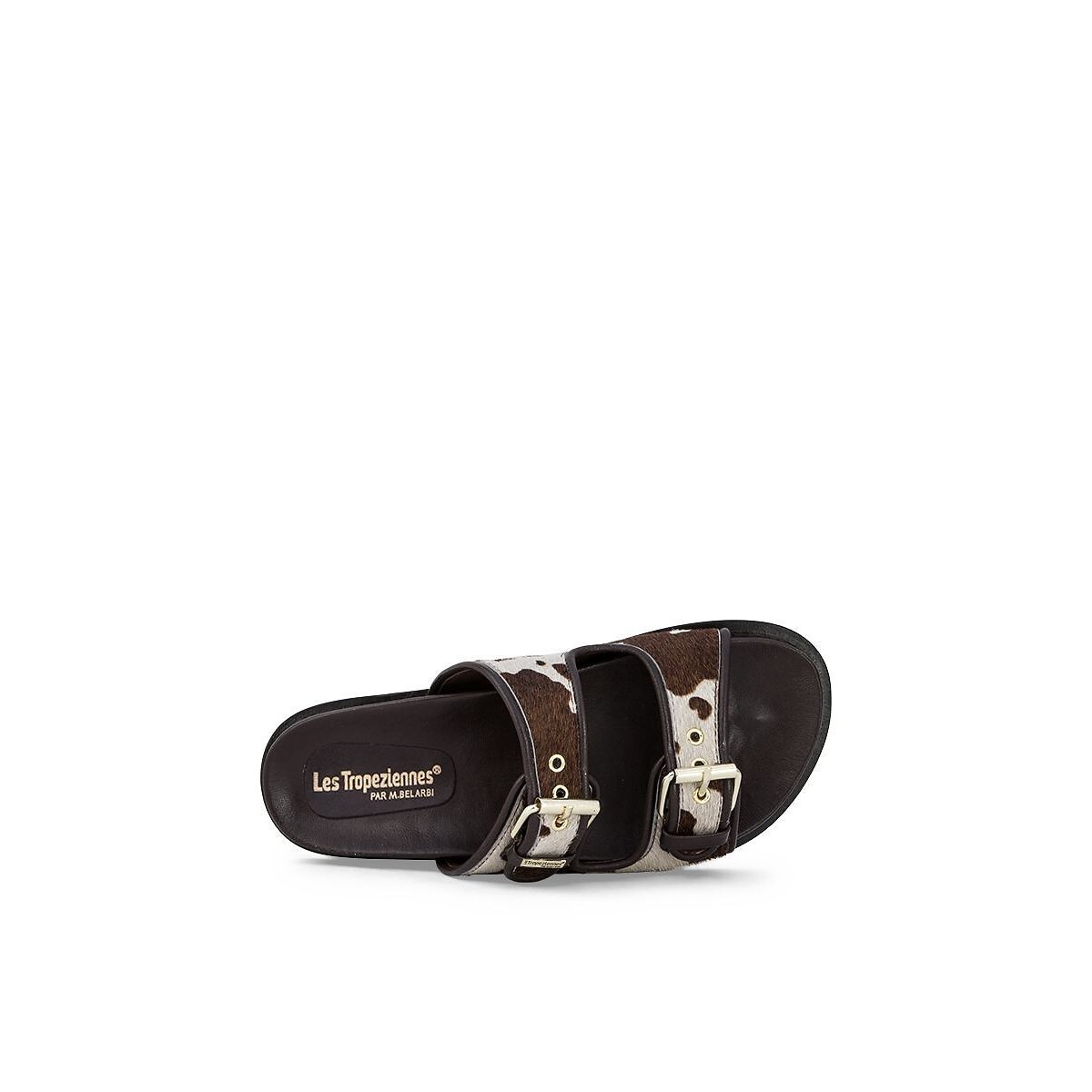 Mules Doxy marron/blanc, LES TROPEZIENNES PAR M.BELARBI