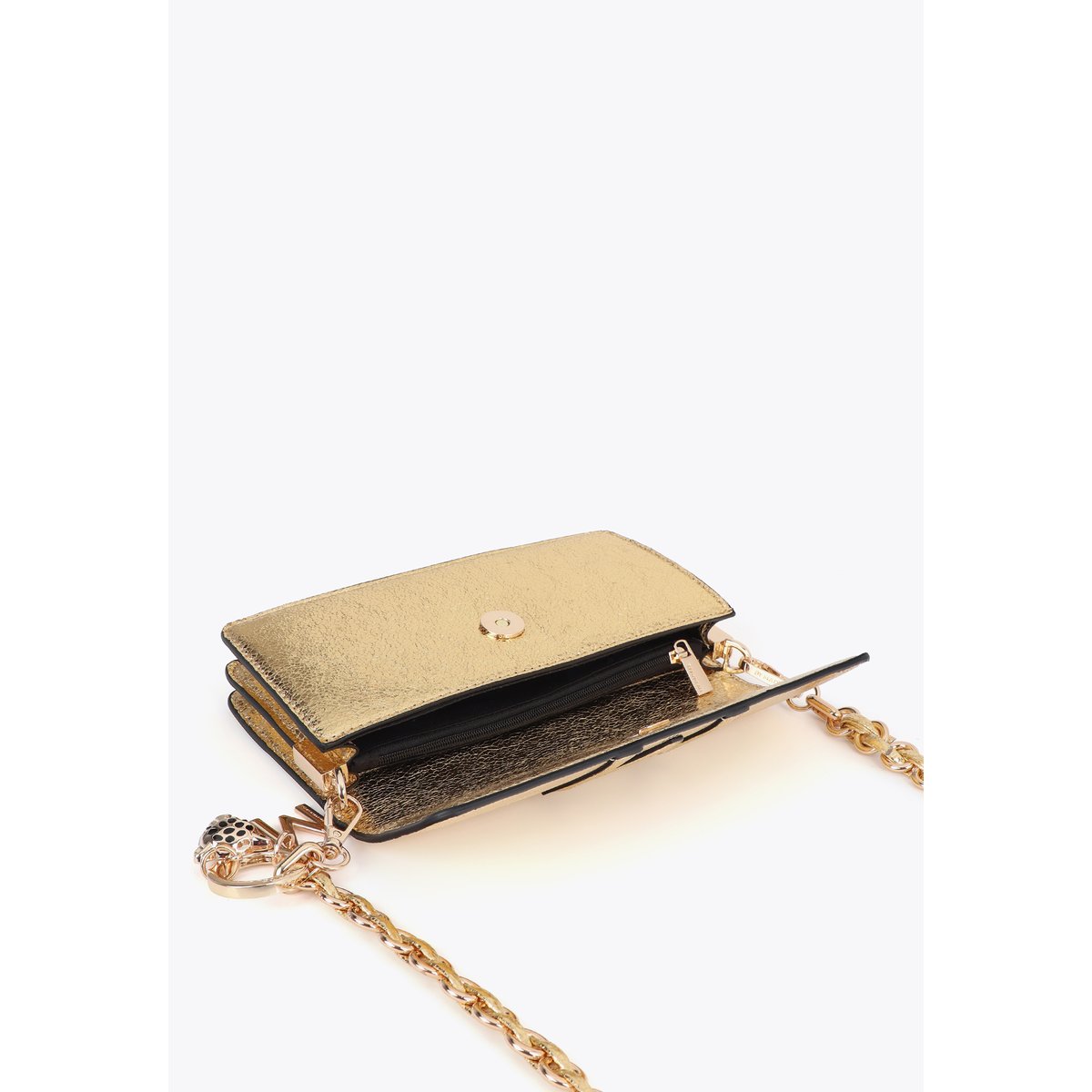 Sac à bandoulière style pochette doré, LOLA CASADEMUNT