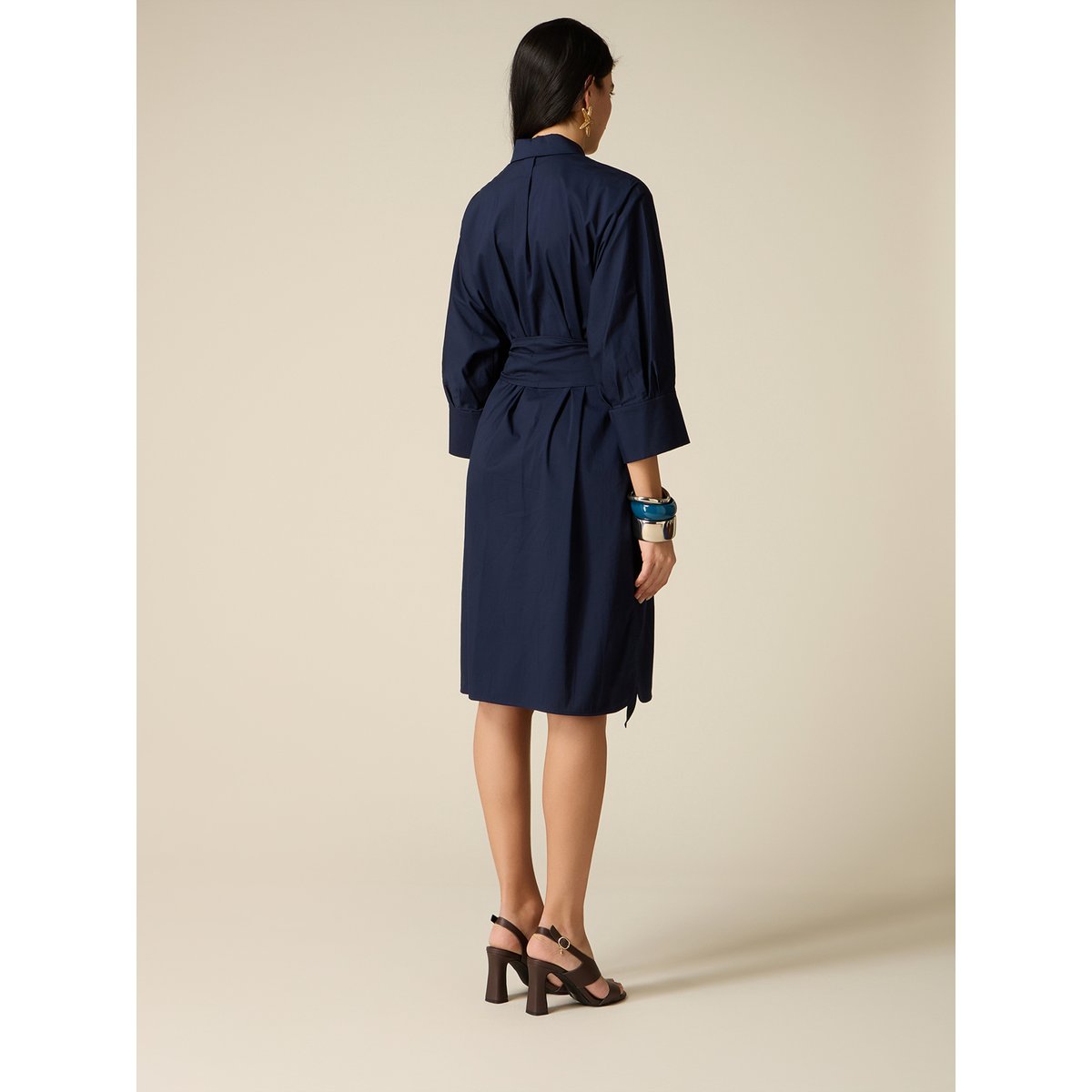 Robe avec ceinture bleu, OLTRE