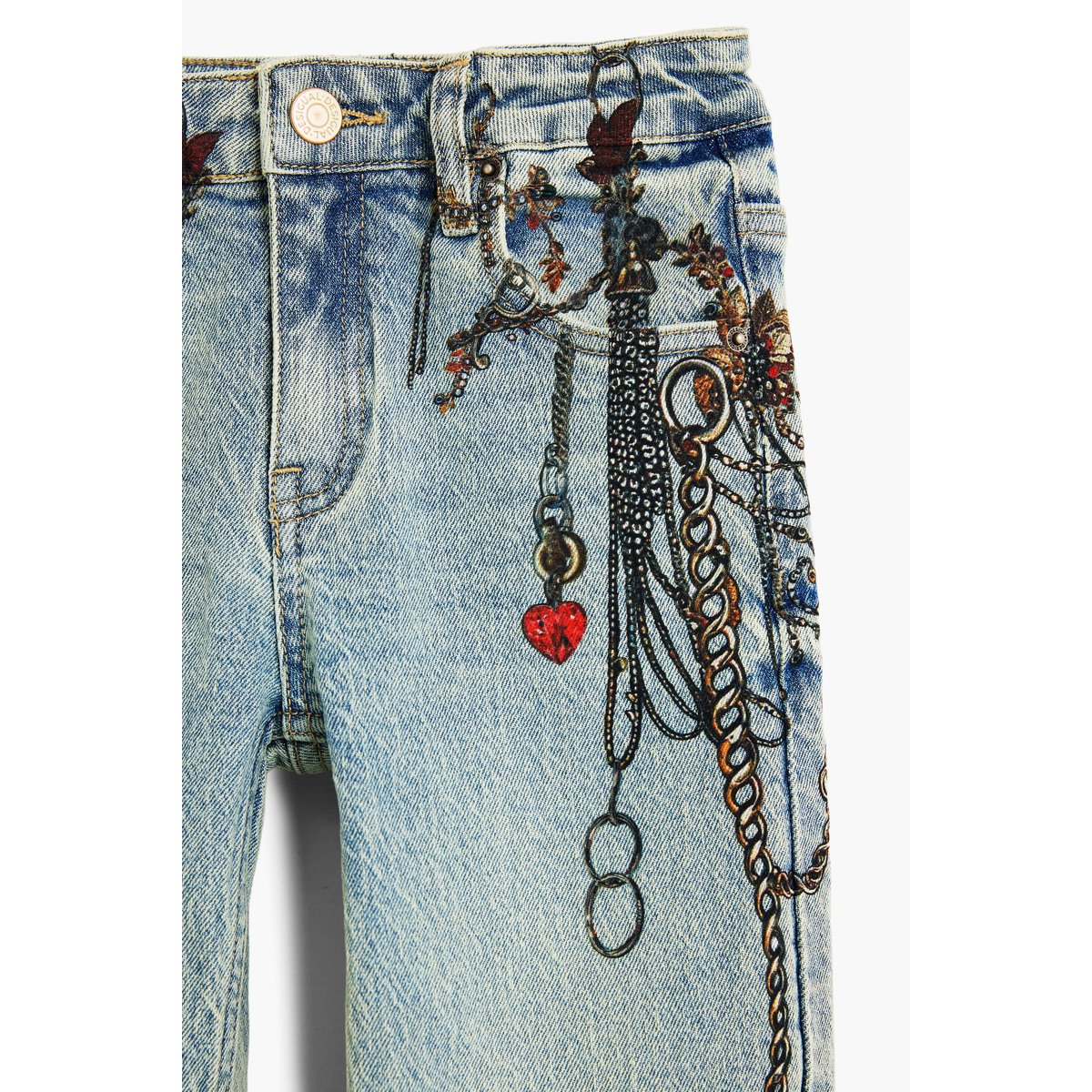 Jean avec chaînes bleu, DESIGUAL