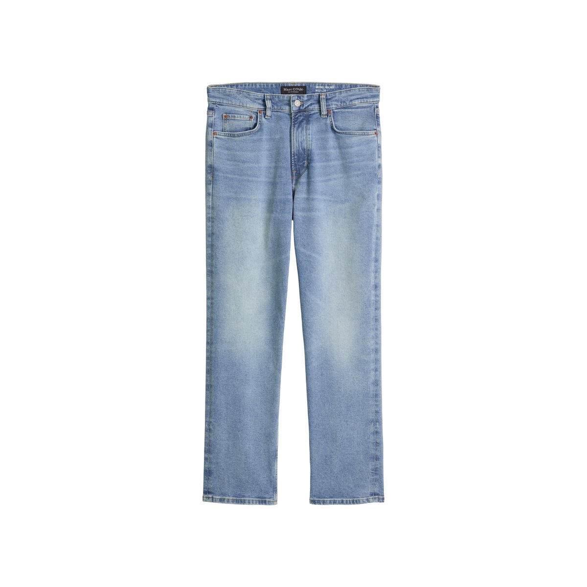 Jeans modèle Kalmo droit en coton bio mélangé bleu clair, MARC O'POLO