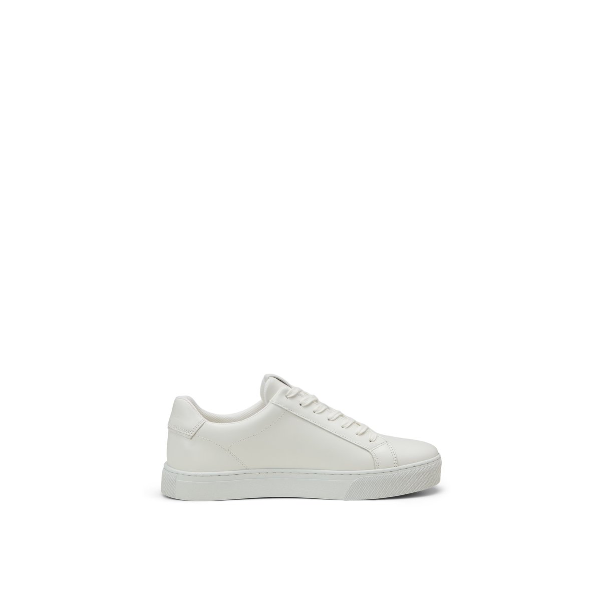 Sneaker Modèle Agar en cuir de bœuf nappa noble blanc, MARC O'POLO