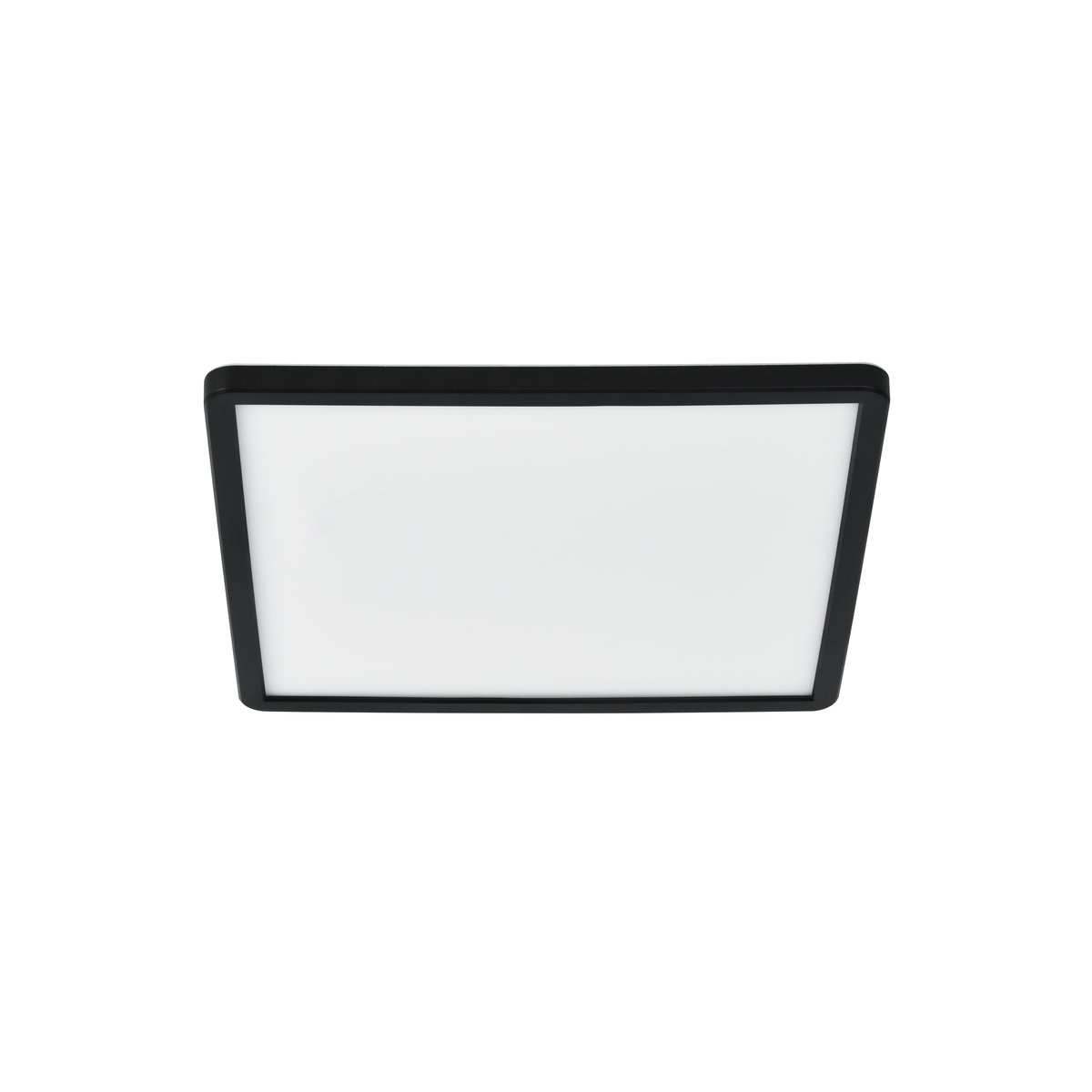Plafonnier Carré, ultrafin et minimaliste pour l'exterieur en plastique, OJA 29 carré noir, NORDLUX
