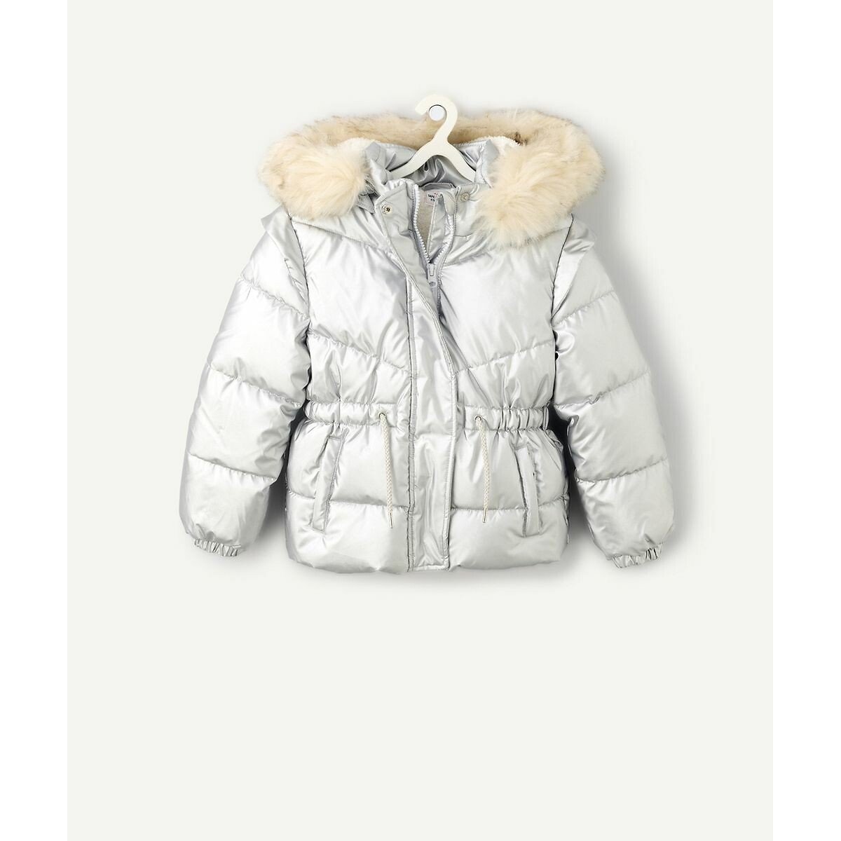 Hooded Padded Jacket silver-coloured, TAPE A L'OEIL