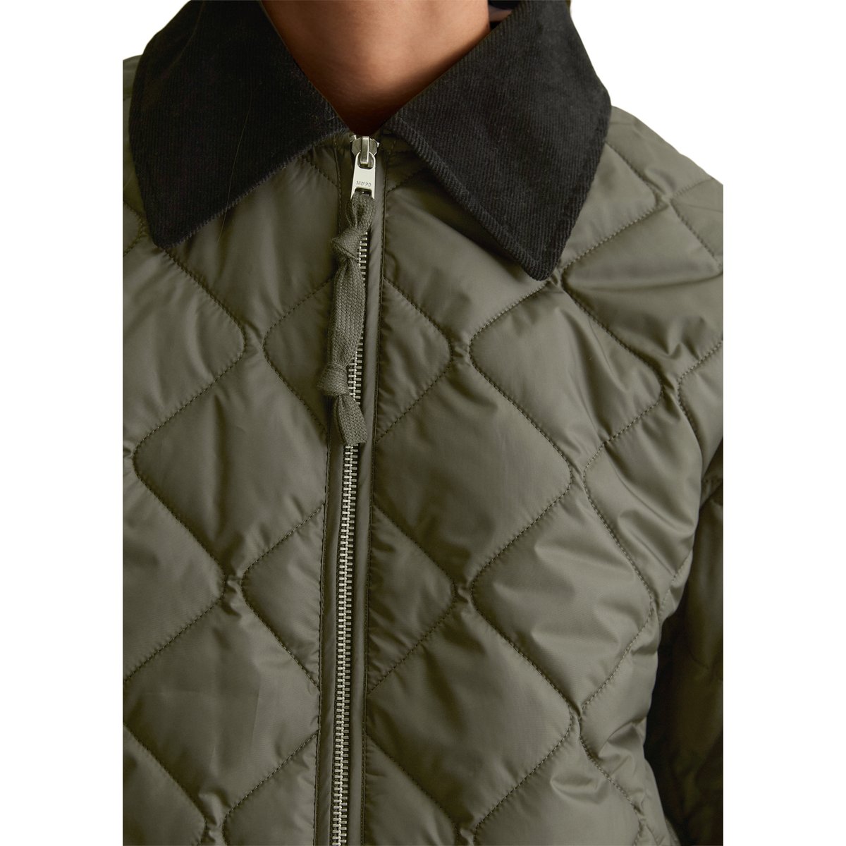 Manteau matelassé léger relaxed en polyester recyclé noir, MARC O’POLO DENIM