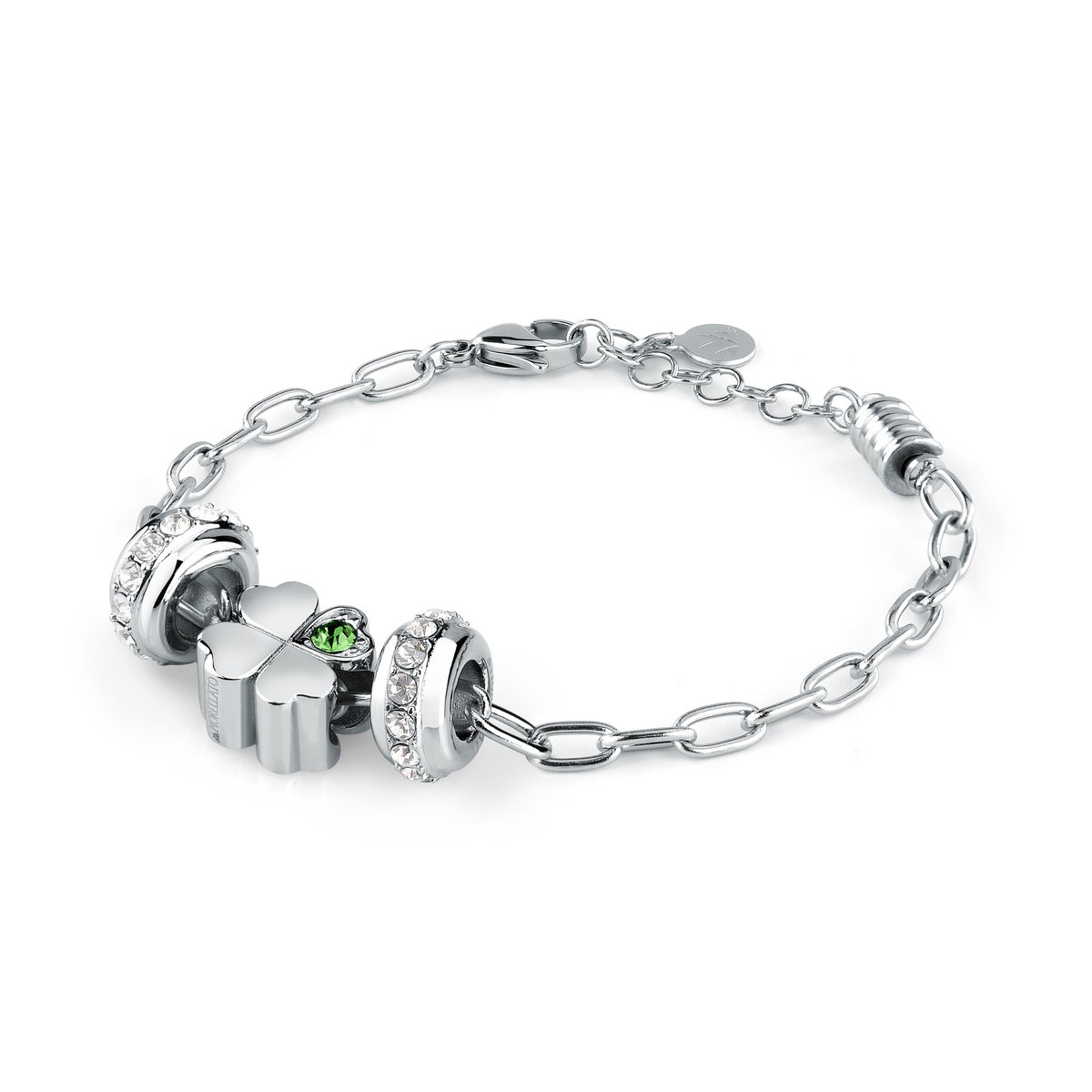 Bracelet DROPS argent, vert, MORELLATO