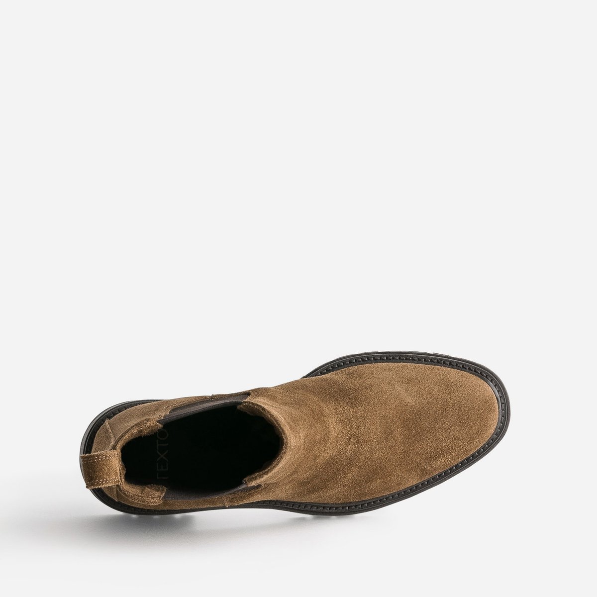 Boots À Talon en cuir SELENE camel, TEXTO