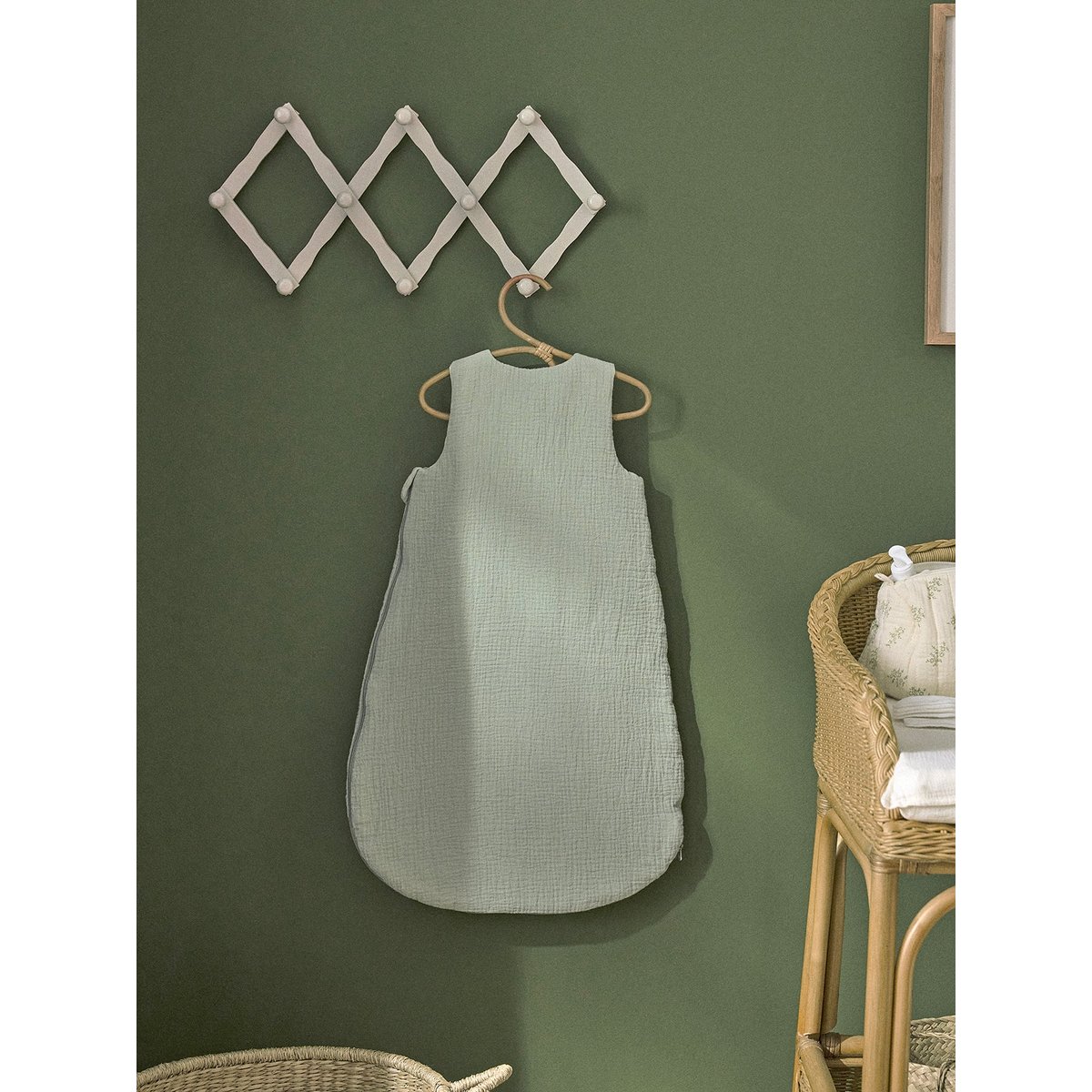 Gigoteuse gaze de coton biologique "AVA" - TOG 2 celadon, CYRILLUS