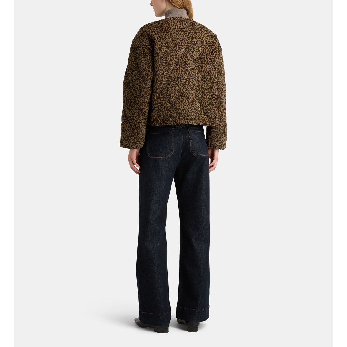 Doudoune droite fern leo coton matelassé marron, GALERIES LAFAYETTE