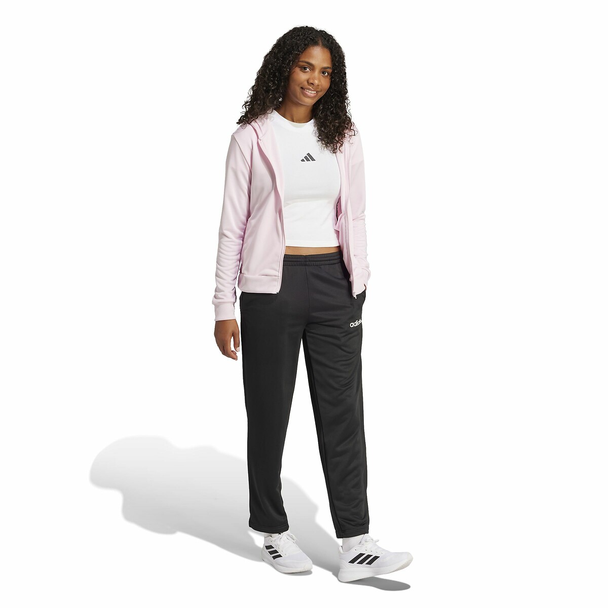 Essentials Linear Tracksuit pink/black, ADIDAS SPORTSWEAR