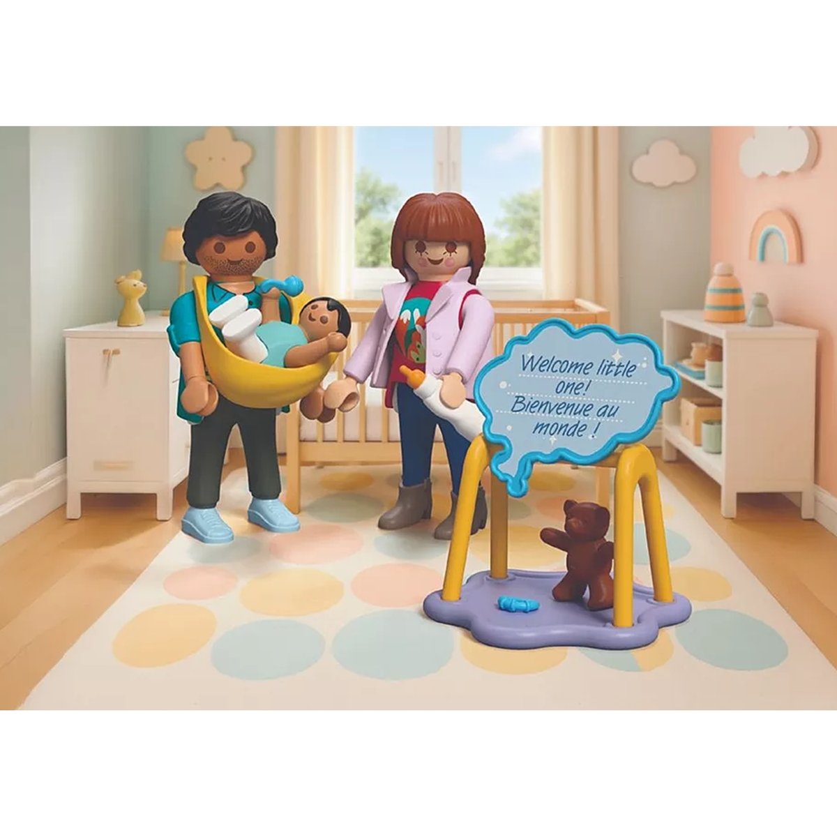 Félicitationsnaissance multicolore, PLAYMOBIL