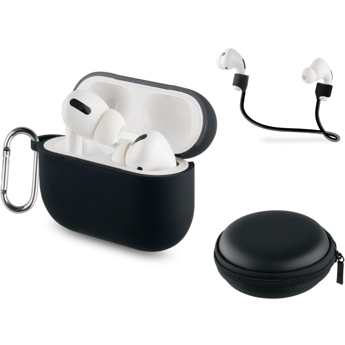 Etui Airpods Pro noir noir, ESSENTIEL B