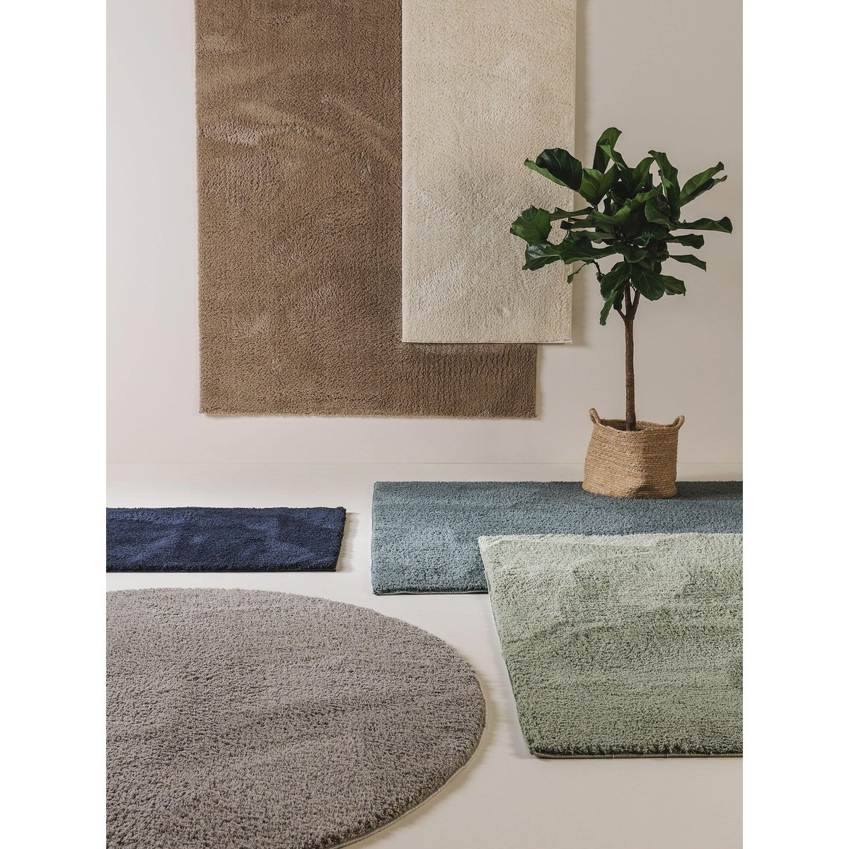 Tapis à poils longs SODA gris, BENUTA 