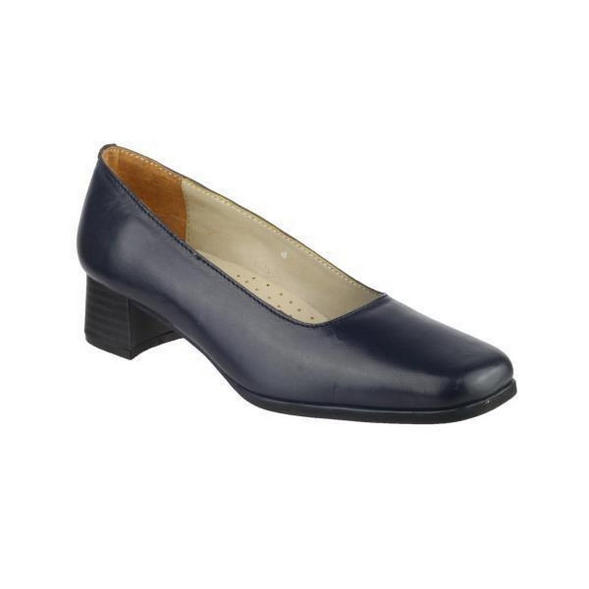 Escarpins en cuir WALFORD bleu marine, AMBLERS SAFETY