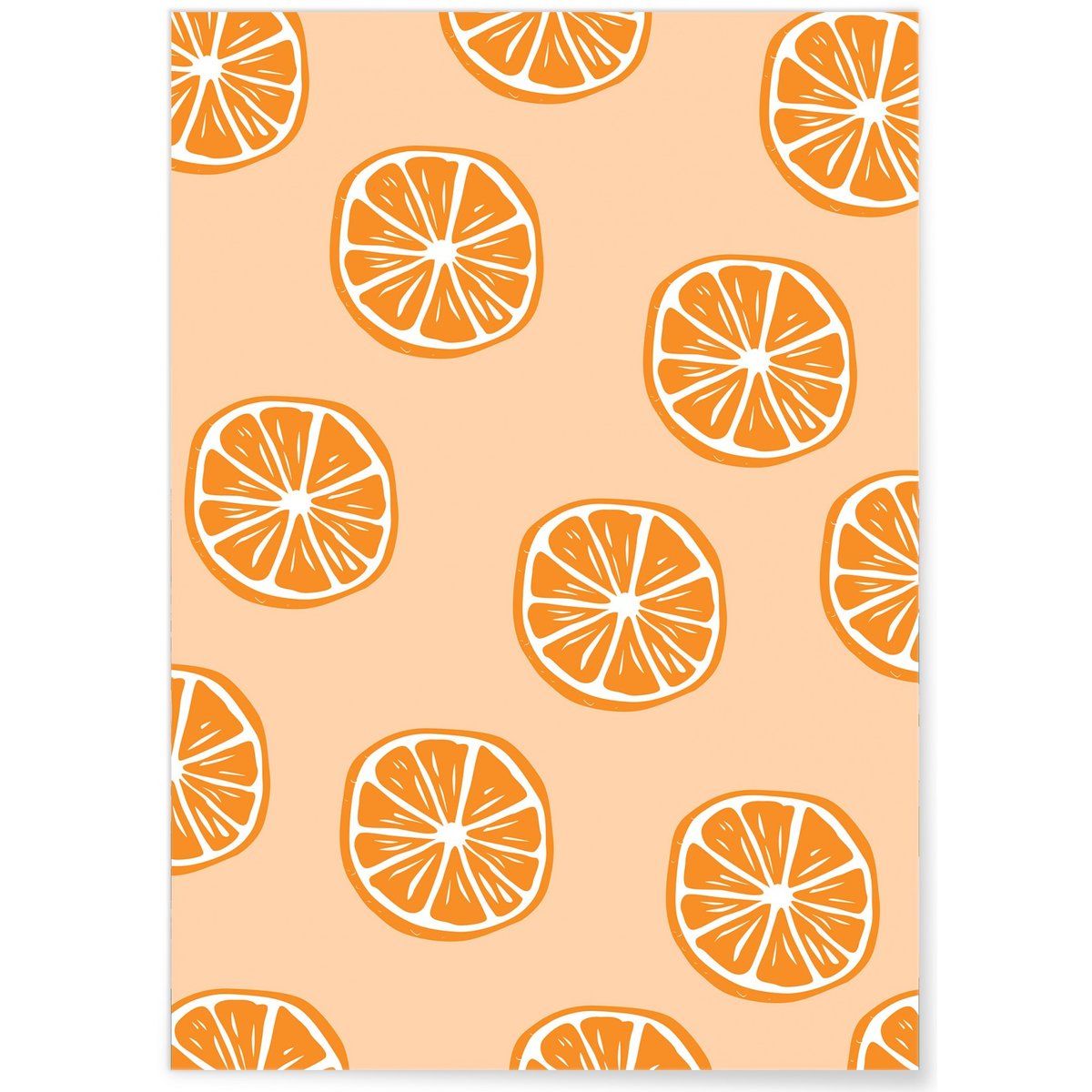 Affiche Oranges blanc, L'AFFICHERIE