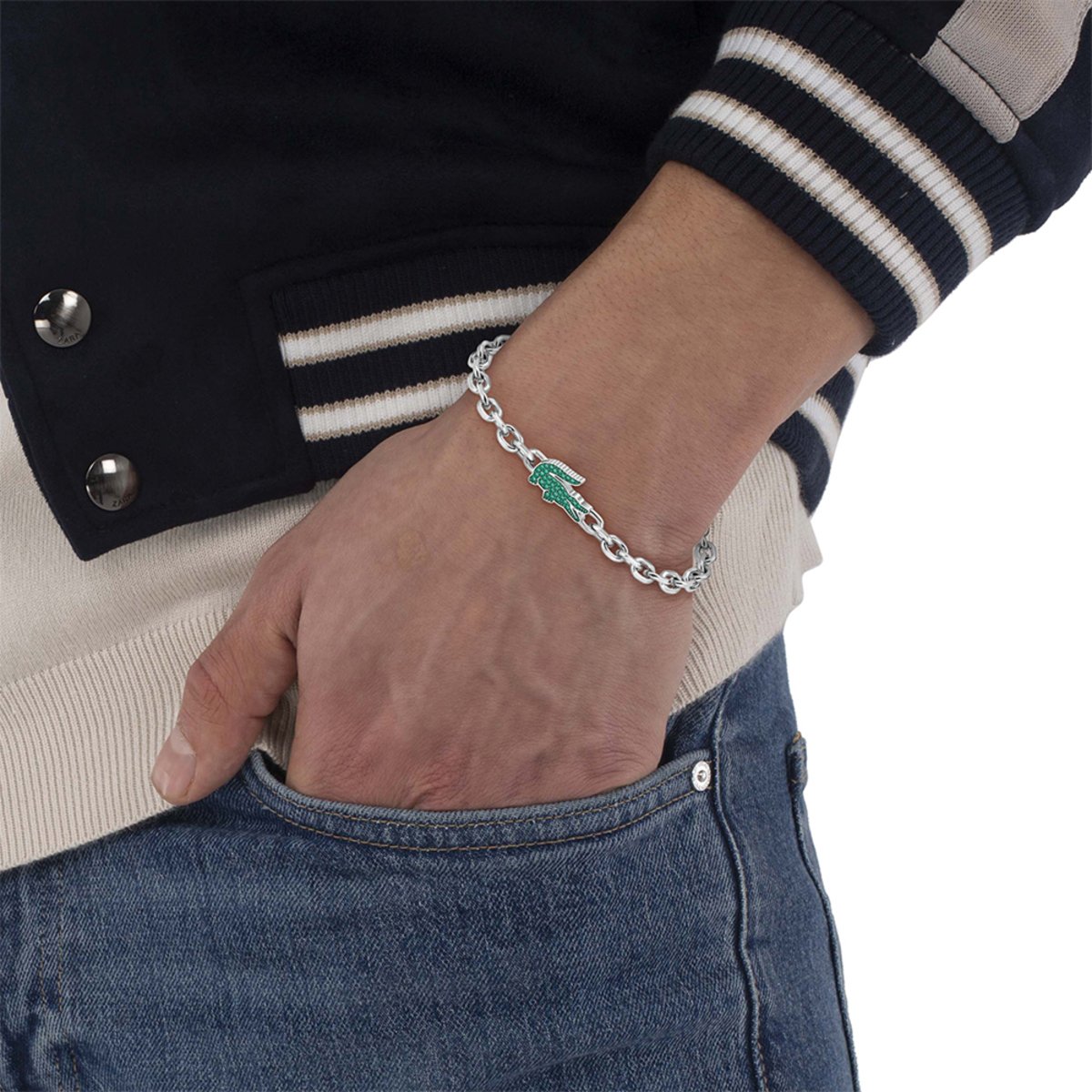 Bracelet Arthor argenté, LACOSTE