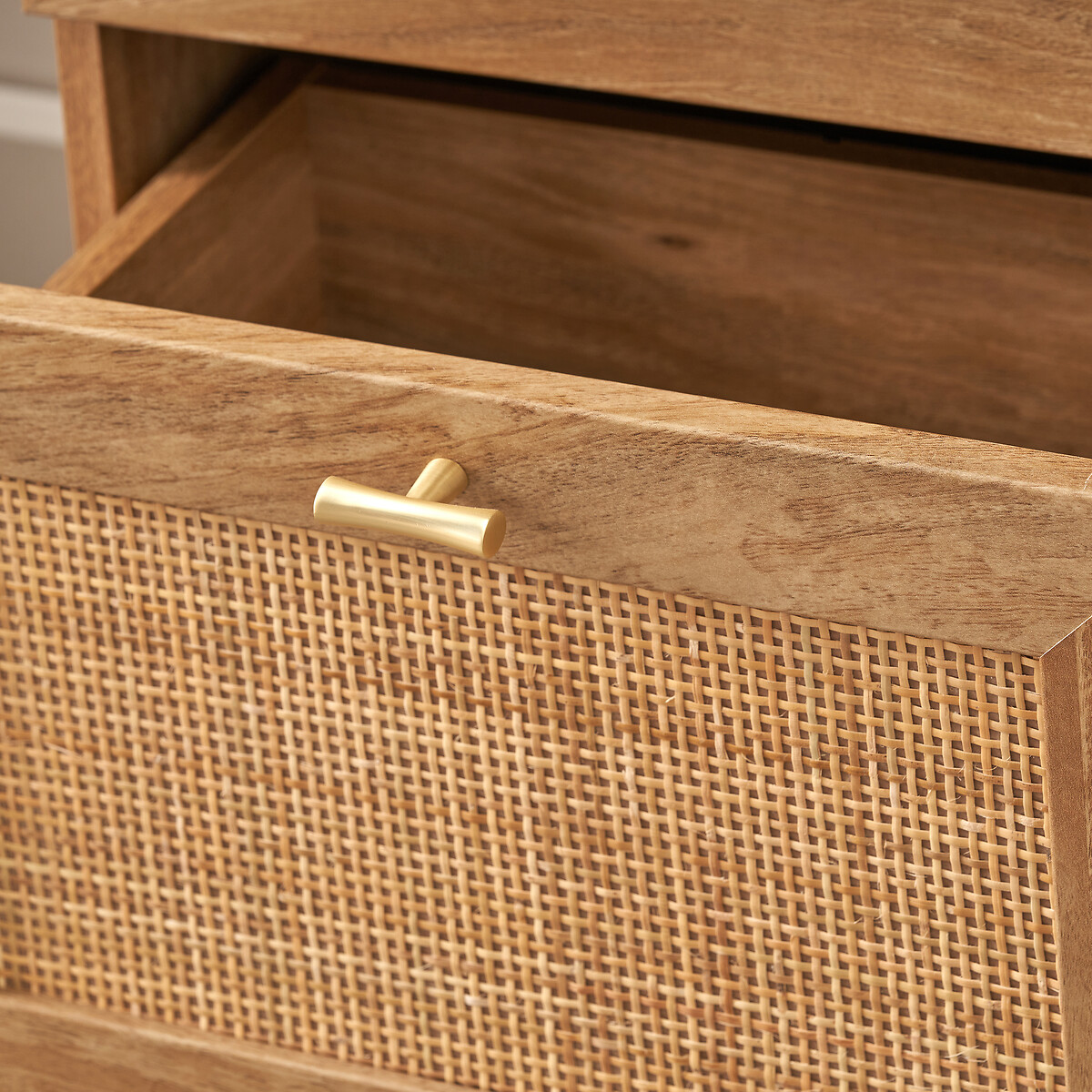 Hedrik Tall Rattan 3-Drawer Unit natural rattan, SO'HOME