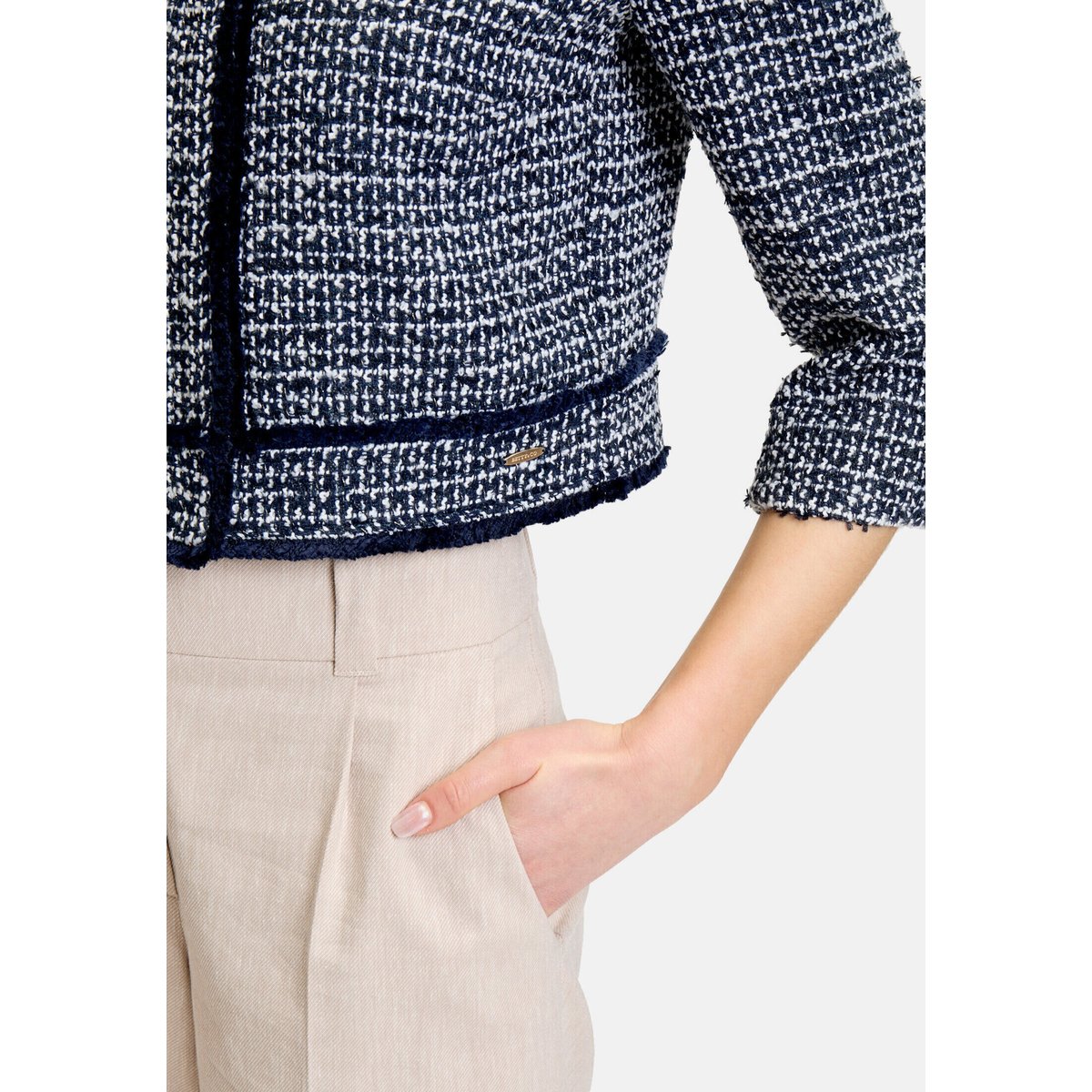 Boléro à poches plaquées dark blue melange, BETTY & CO