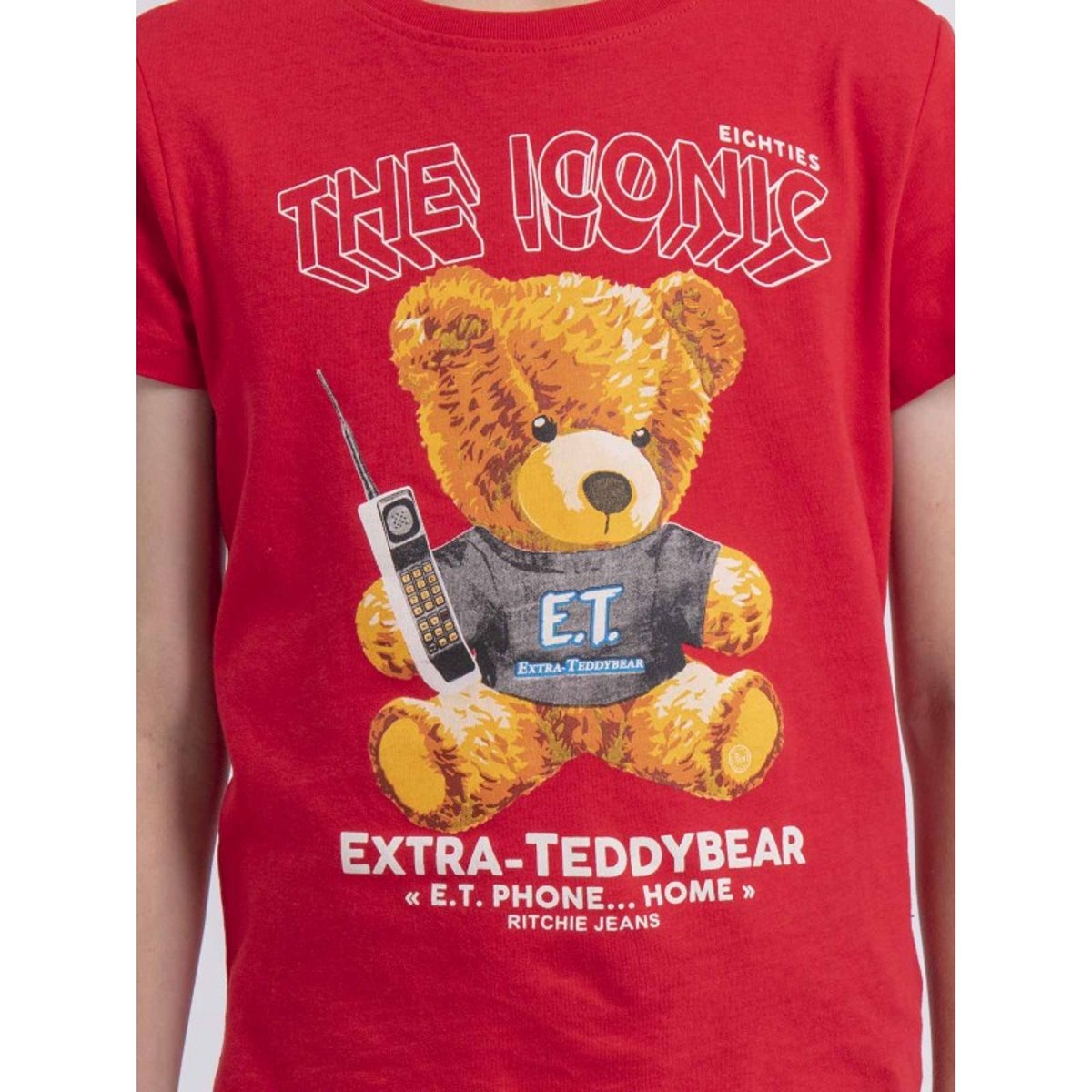 T-shirt Col Rond Pur Coton Neverso-j rouge, RITCHIE