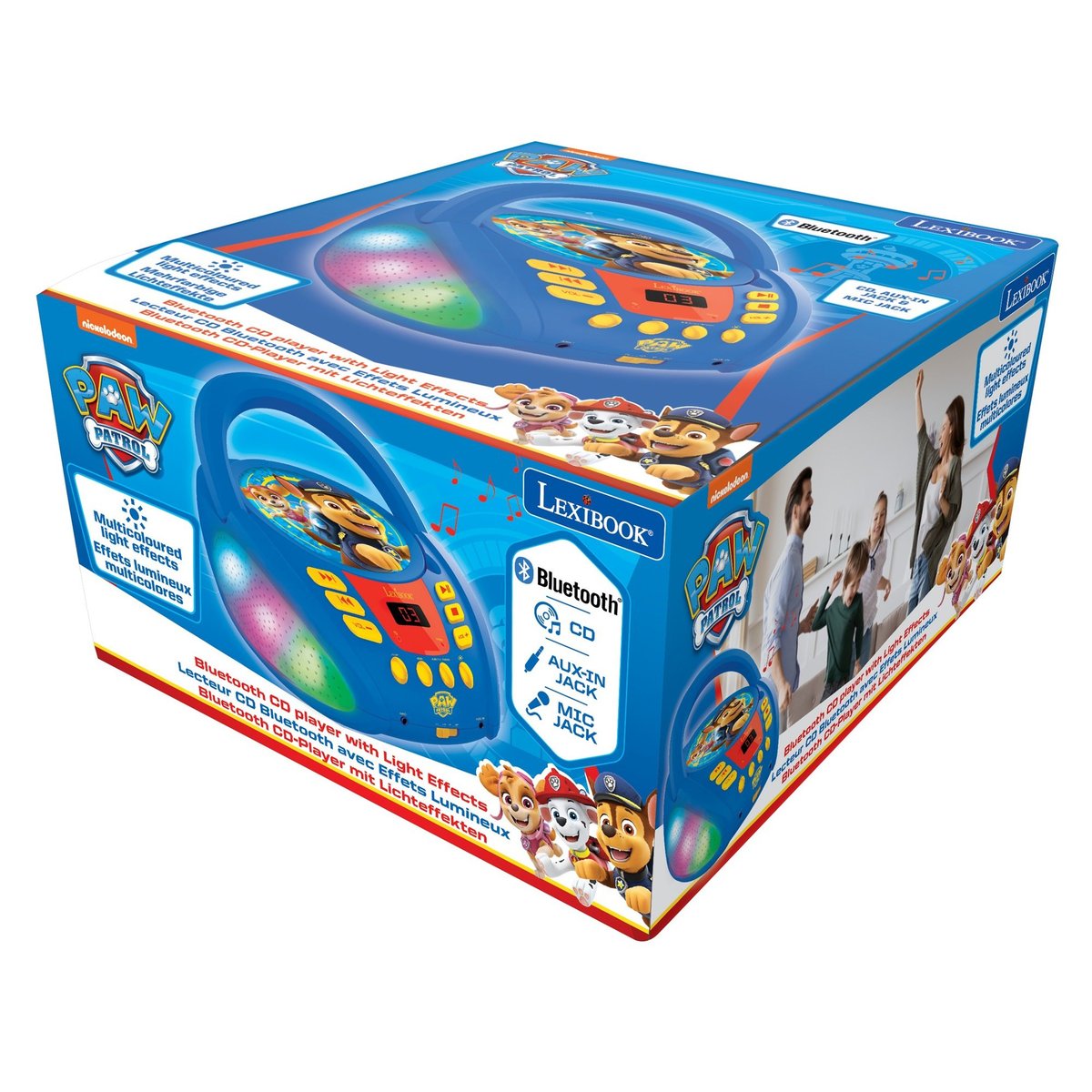 Lecteur CD Bluetooth La Pat’ Patrouille bleu, LEXIBOOK