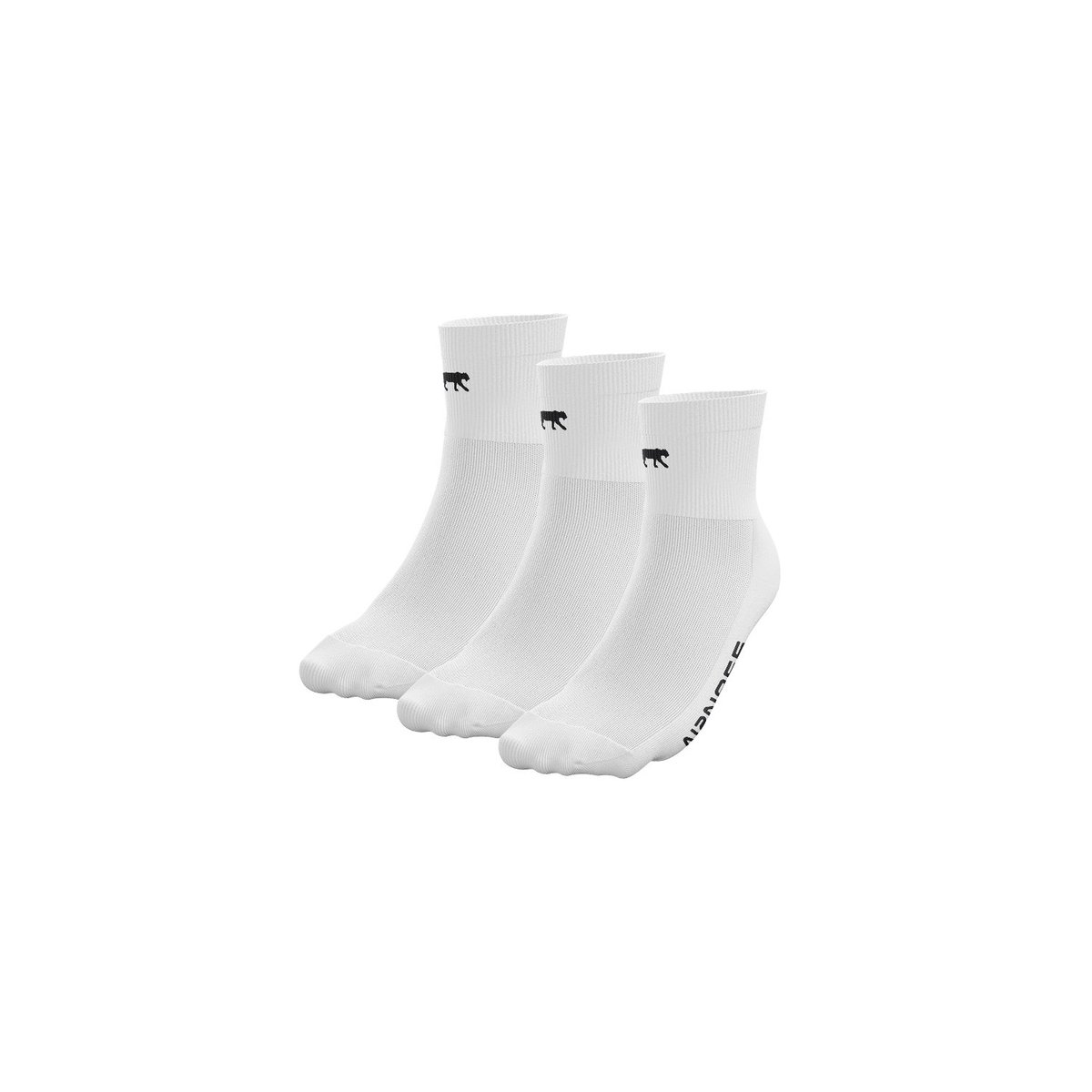 Lot De 3 Chaussettes Quarter blanc/noir, AIRNESS