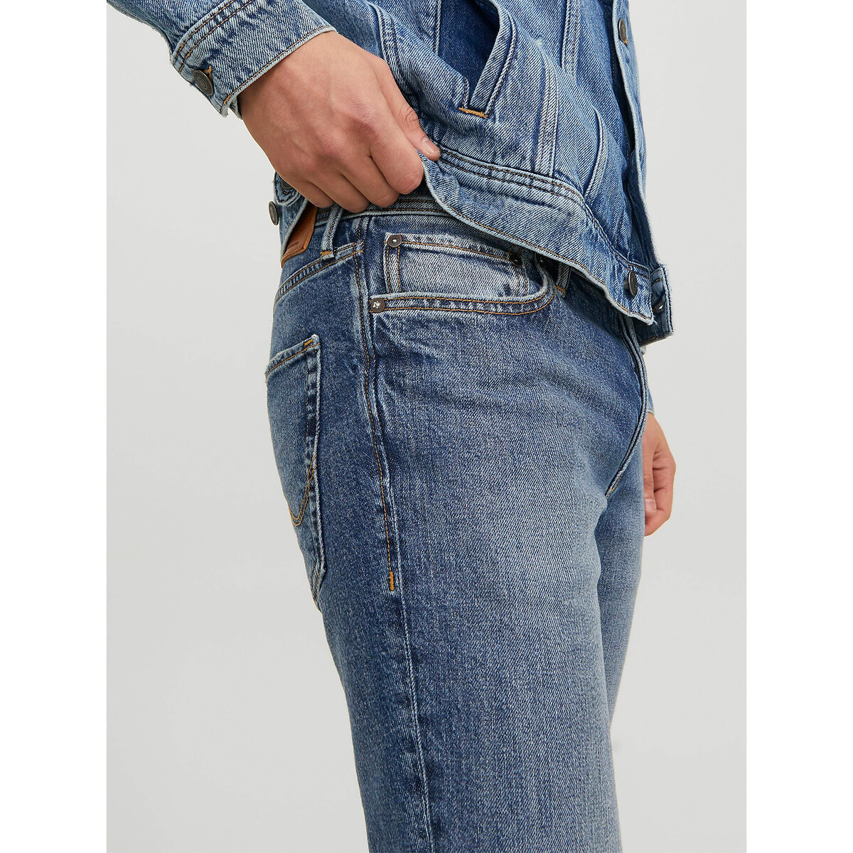 Jean slim jjitim bleu denim, JACK & JONES