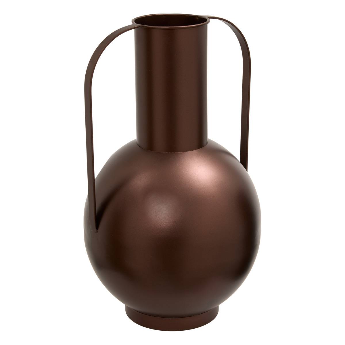 Vase en acier BARREL chocolat, ATMOSPHERA