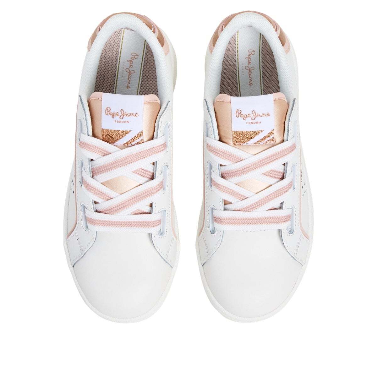 Baskets Classiques Micro-Perforées blanc, PEPE JEANS