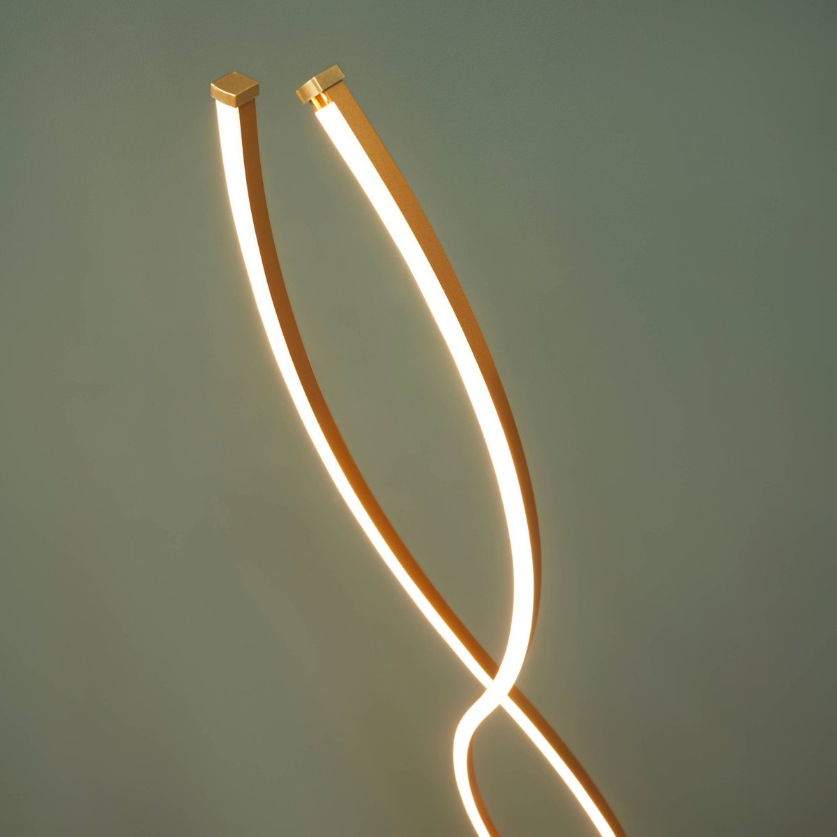 Lampadaire avec variateur intégré - ORIONIS doré / laiton, KOSILUM