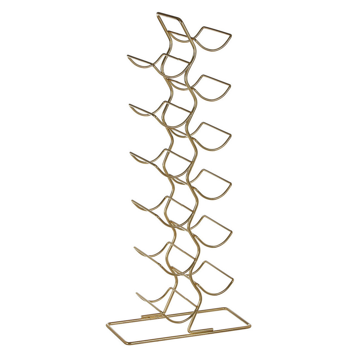 12-Bottle Wine Rack in Gold Finish gold-coloured, SO'HOME