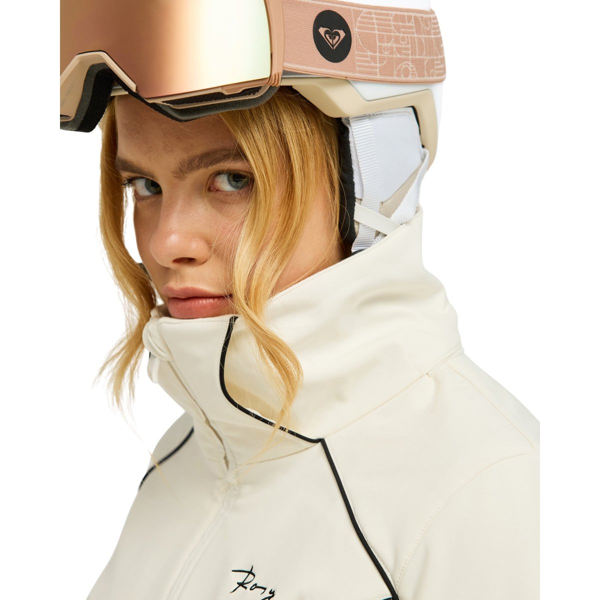 Veste technique softshell 15K PEAK ECLIPSE. blanc whisper white, ROXY