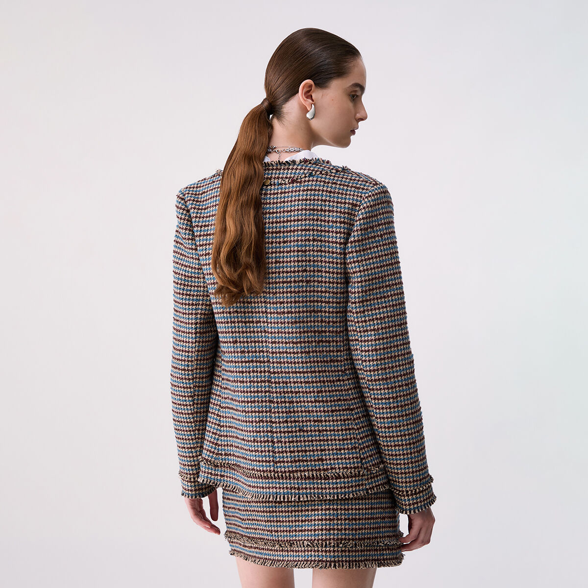 Veste en tweed pied-de-poule, LIU JO