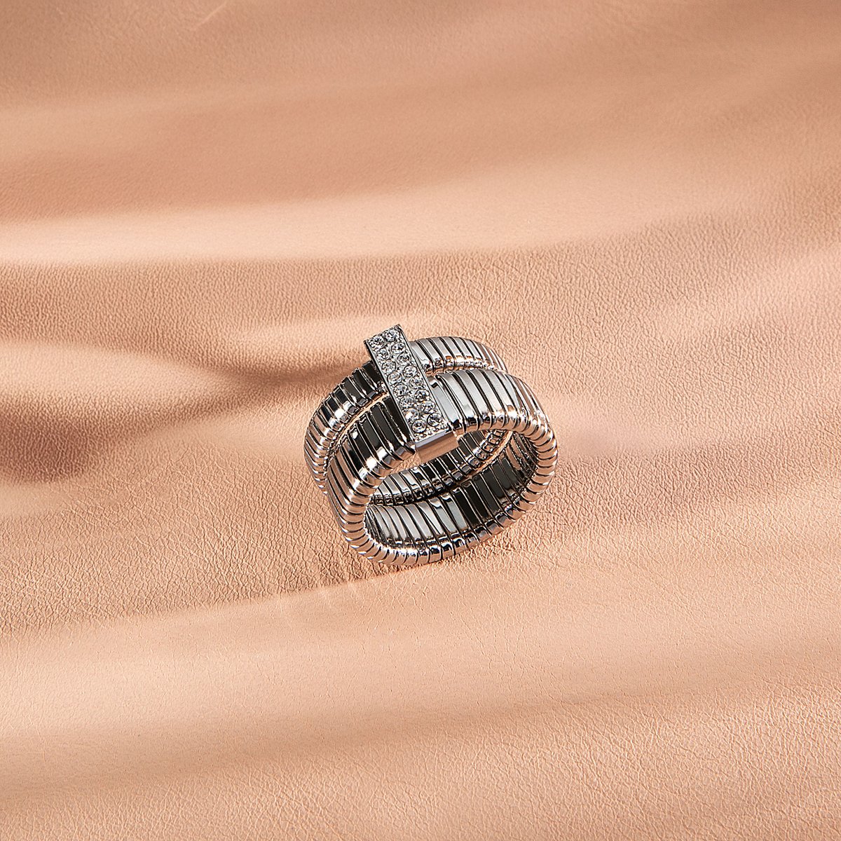 Bague ONDA acier inoxydable, MORELLATO