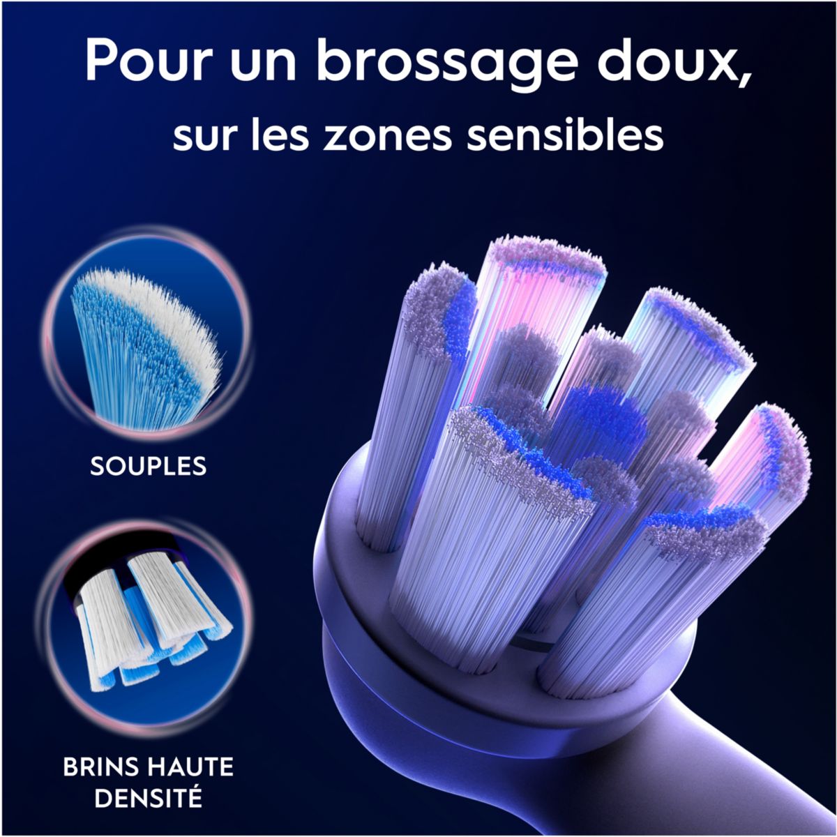 Brossette dentaire iO Gentle Care Blanc x3 couleur unique, ORAL B
