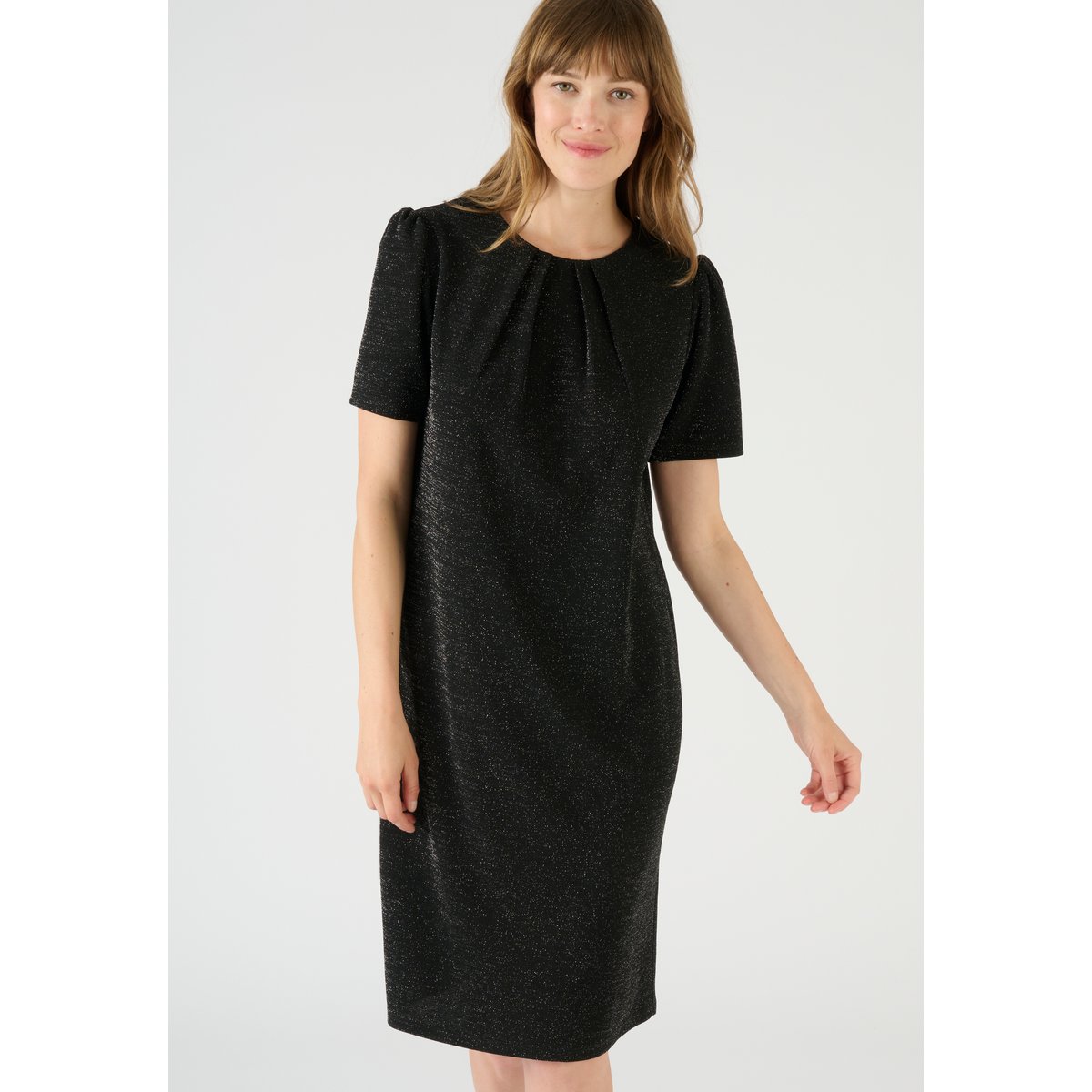 Robe en maille scintillante noir, DAMART