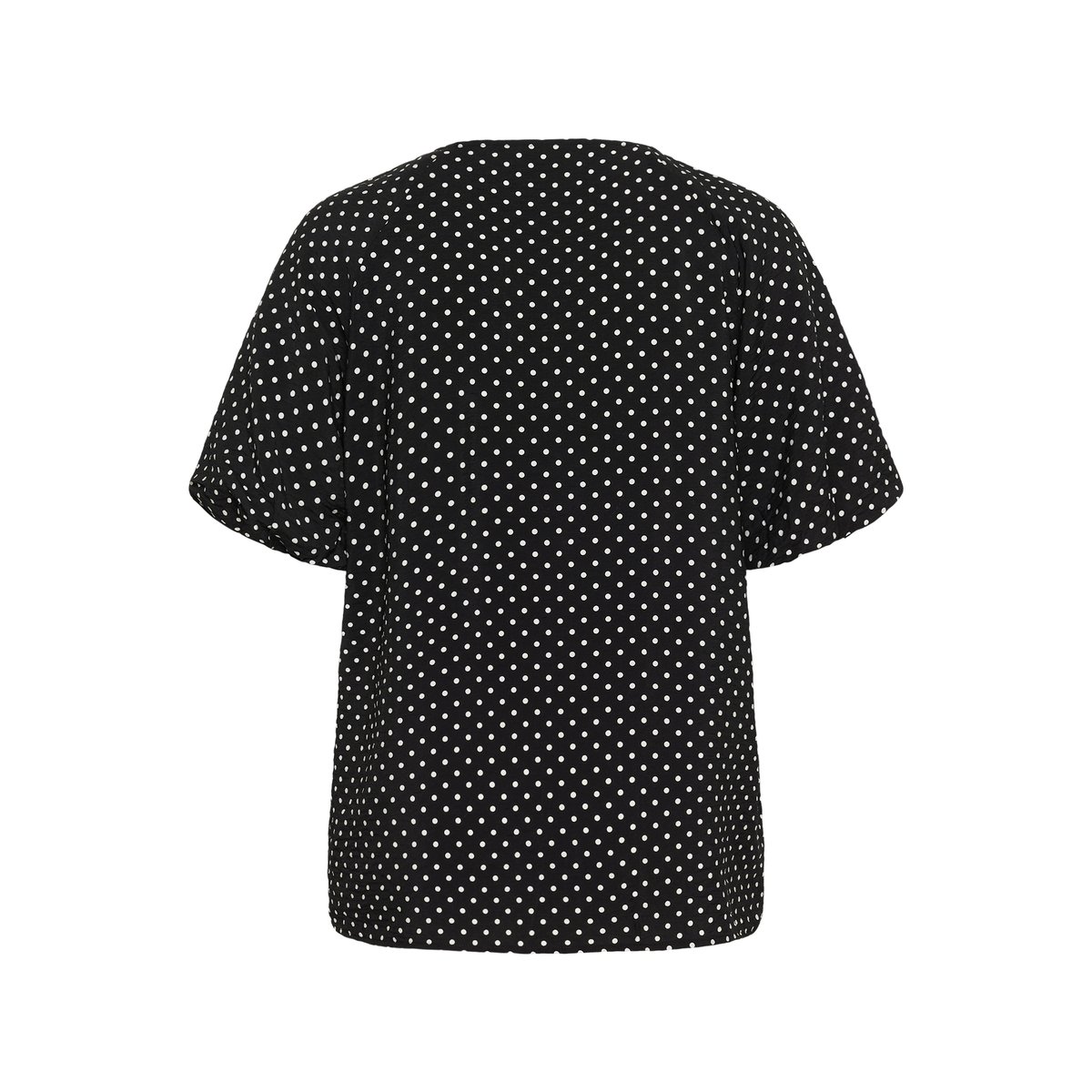 Blouse à manches courtes noir blanc pois, KAFFE CURVE